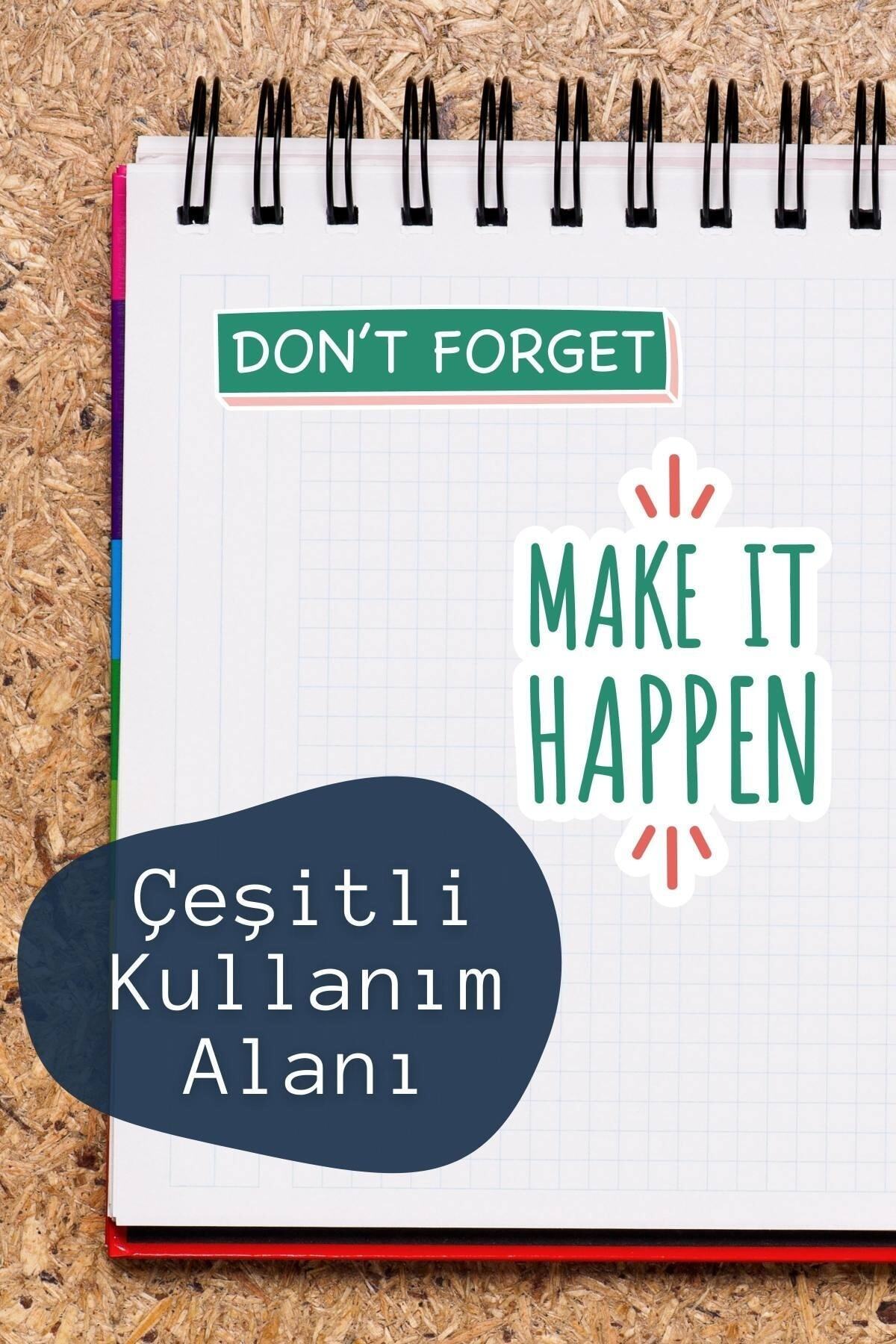 Motivasyon Temalı Sticker Seti - 9 Adet Etiket Seti- Telefon, Tablet, Defter Laptop Uyumlu Etiket