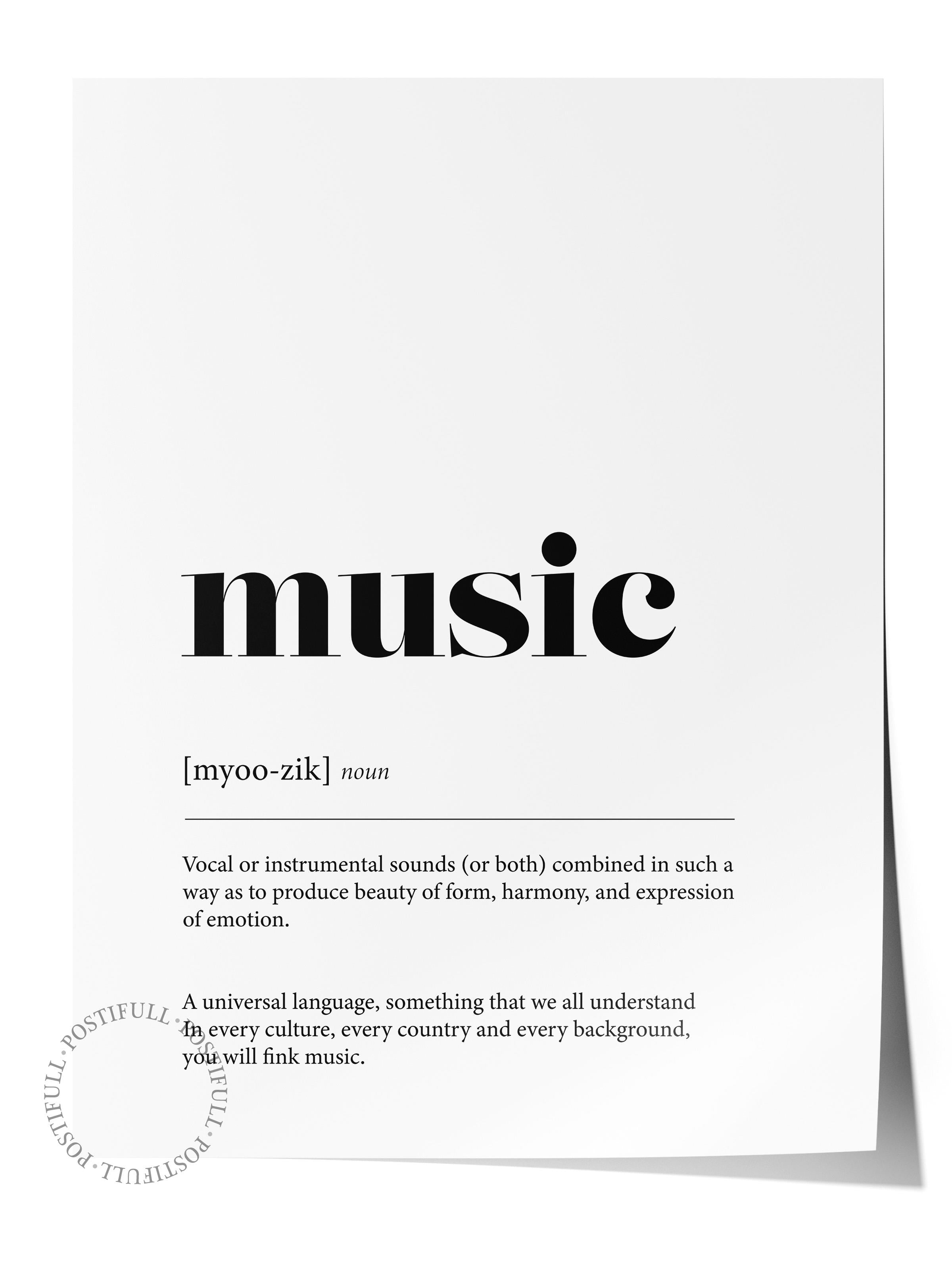 Music Poster, Çerçevesiz Duvar Posteri, Dikey Duvar Tablosu Comfort Serisi NO:108396