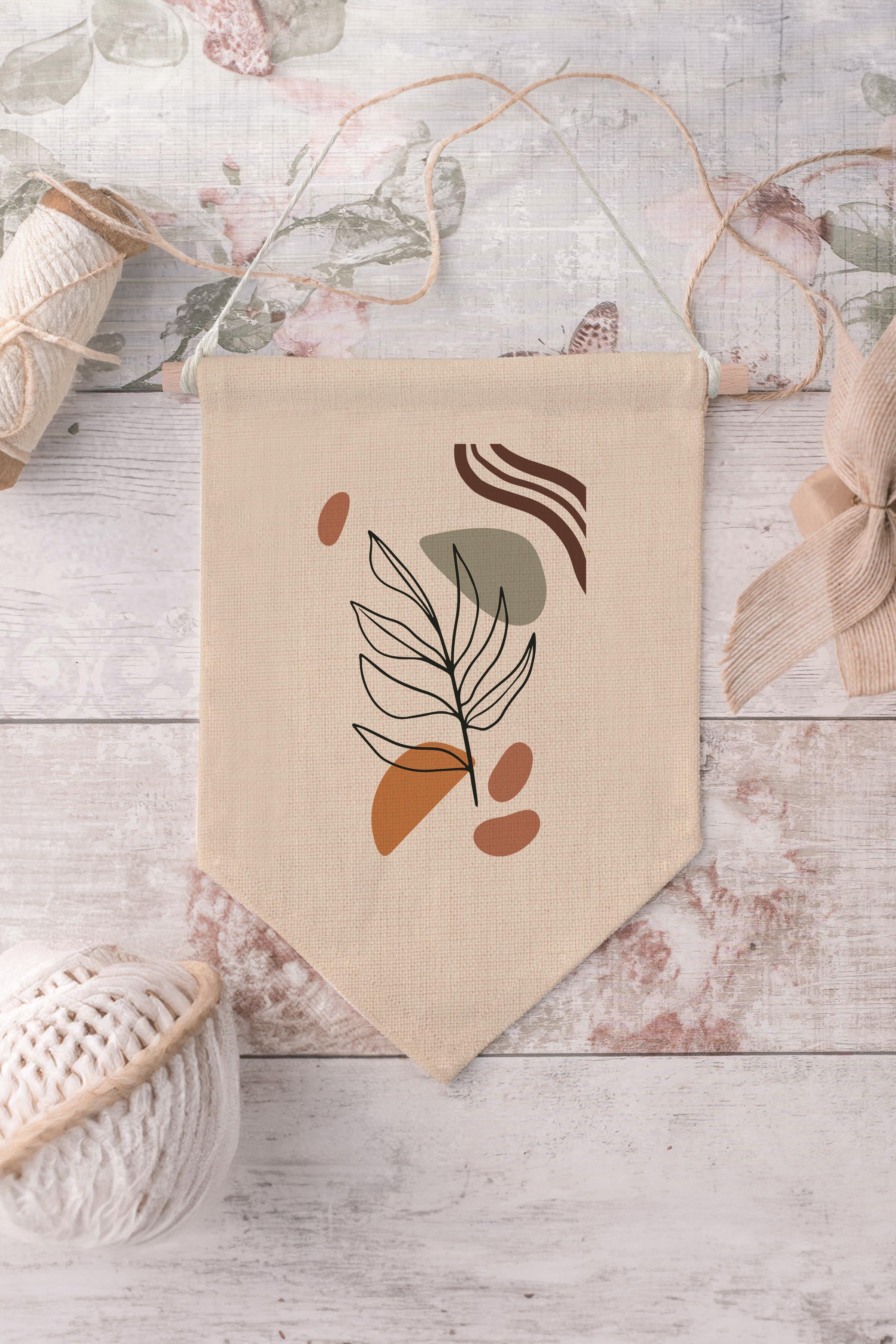 Mutfak Duvar Dekoru, Pinterest Oda Dekoru, Boho Kanvas Flama Askılı Duvar Örtüsü Ve Süsü NO:481