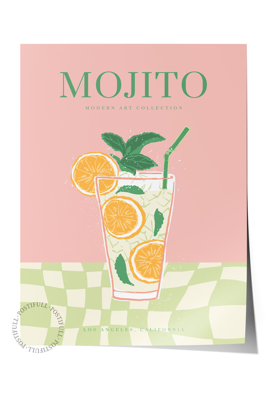 Farklı Tonlarda MOJITO Mutfak Temalı Çerçevesiz Poster