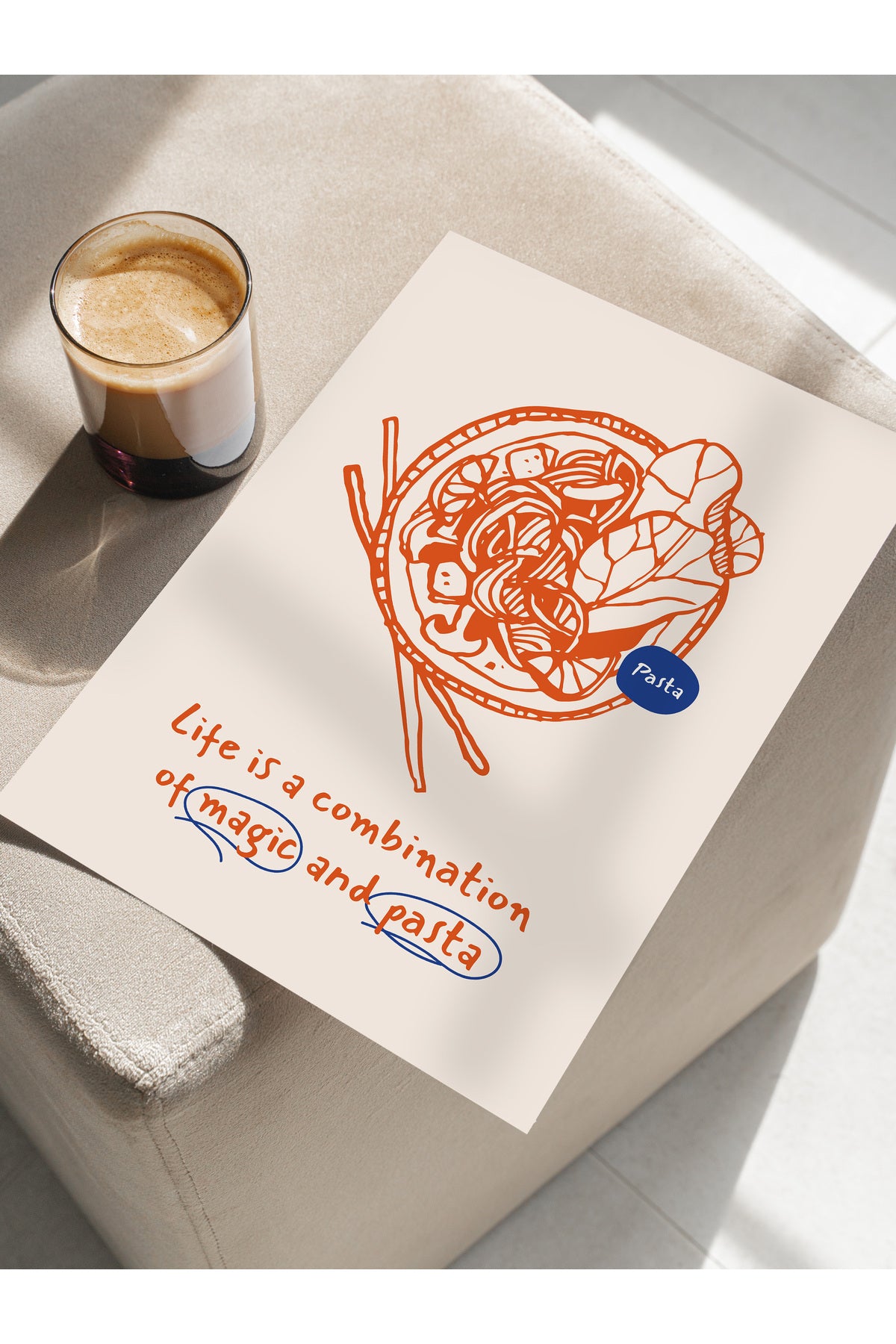 Mutfak ve Yemek Temalı Duvar Posteri, Estetik Çerçevesiz Poster - Yemek Odası ve Mutfak Duvar Dekoru