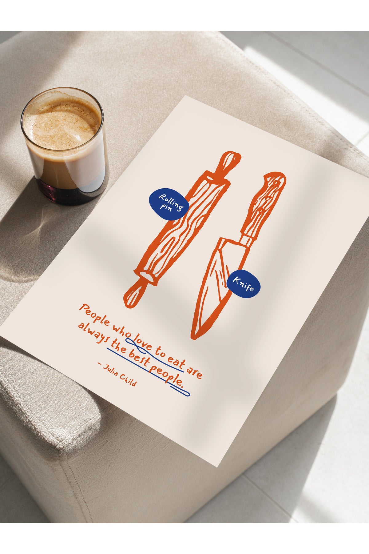 Mutfak ve Yemek Temalı Duvar Posteri, Estetik Çerçevesiz Poster - Yemek Odası ve Mutfak Duvar Dekoru