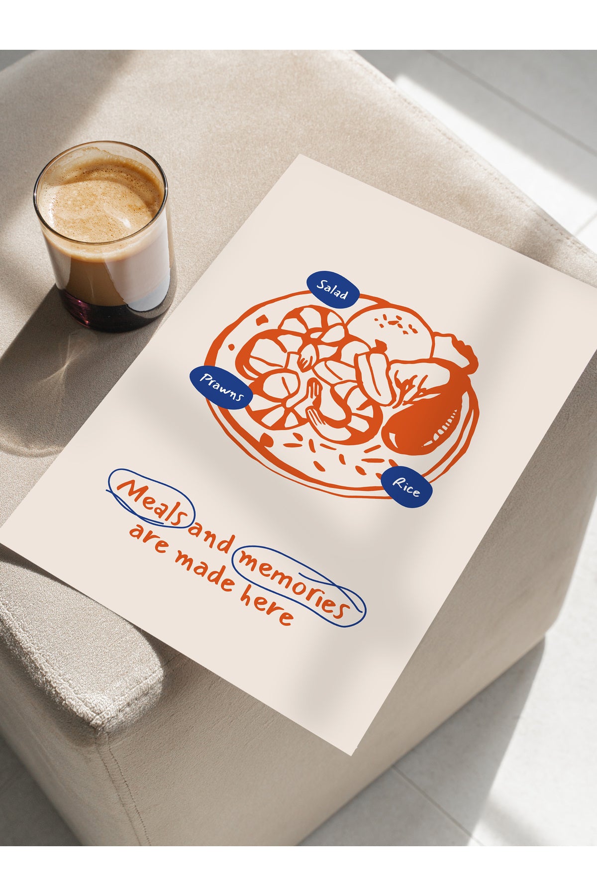 Mutfak ve Yemek Temalı Duvar Posteri, Estetik Çerçevesiz Poster - Yemek Odası ve Mutfak Duvar Dekoru