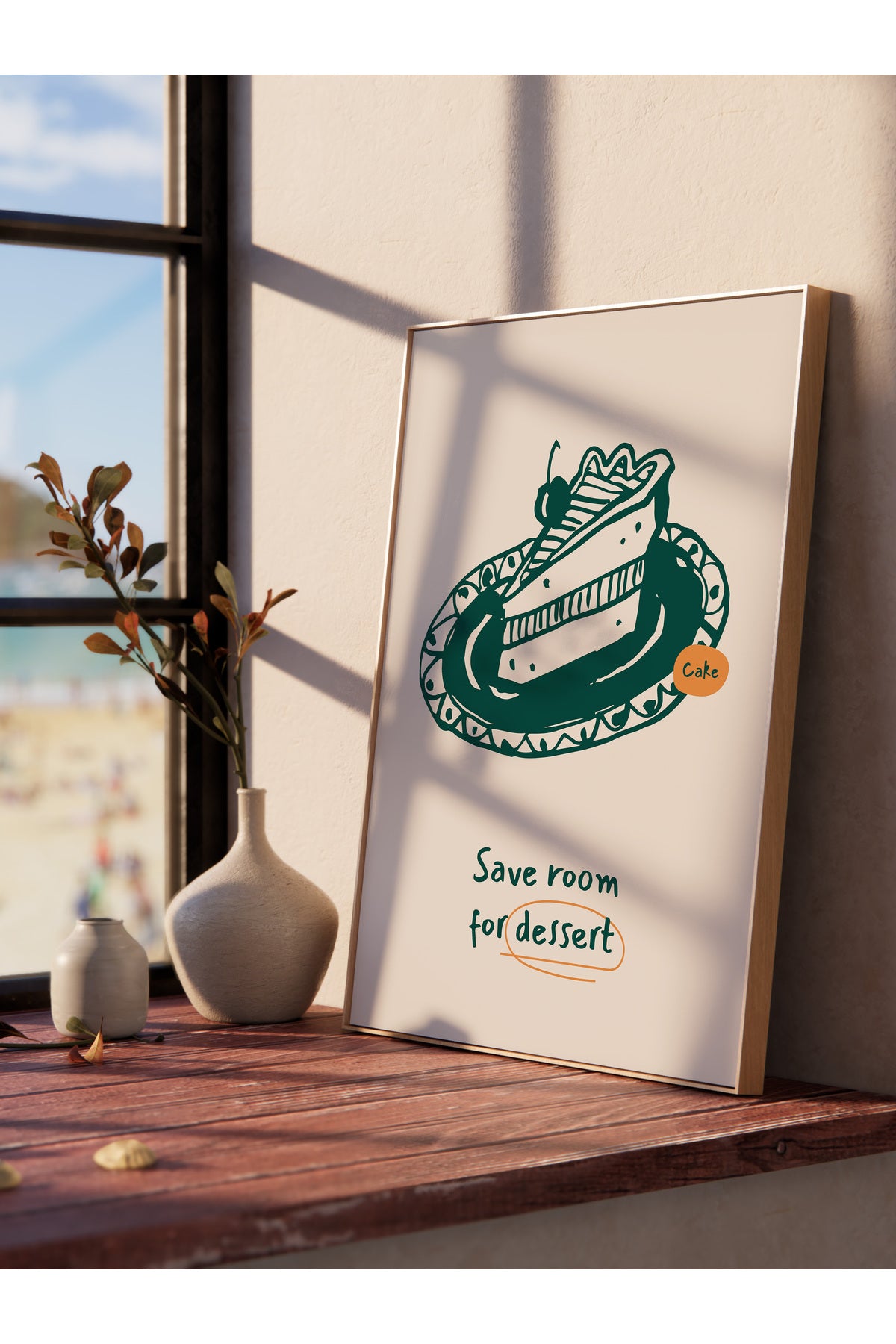 Mutfak ve Yemek Temalı Duvar Posteri, Estetik Çerçevesiz Poster - Yemek Odası ve Mutfak Duvar Dekoru