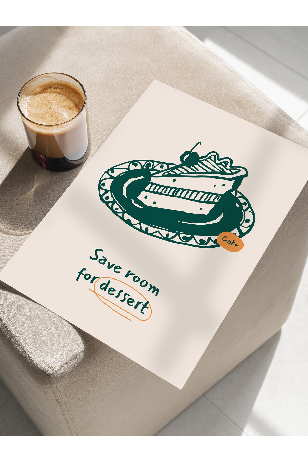 Mutfak ve Yemek Temalı Duvar Posteri, Estetik Çerçevesiz Poster - Yemek Odası ve Mutfak Duvar Dekoru