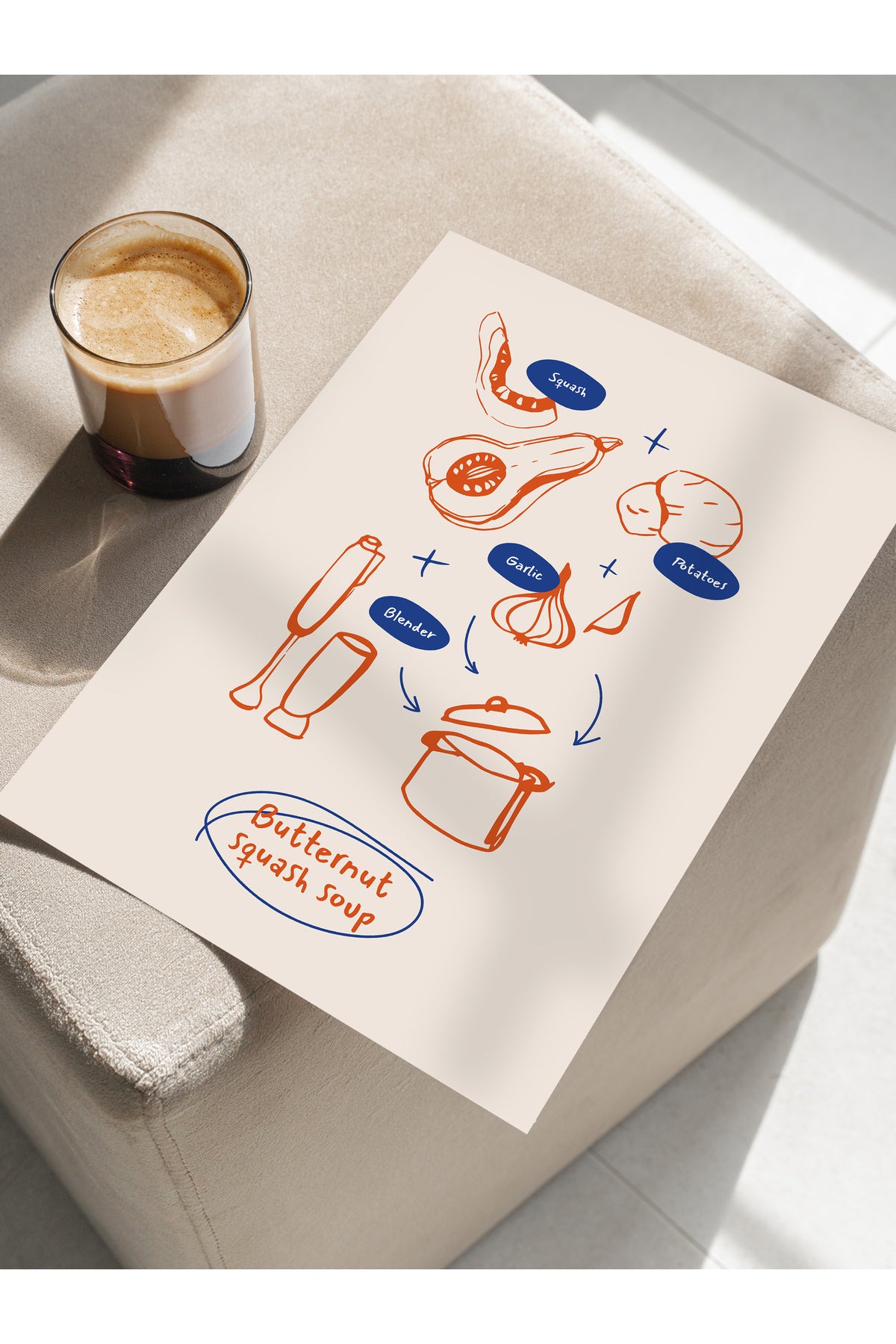 Mutfak ve Yemek Temalı Duvar Posteri, Estetik Çerçevesiz Poster - Yemek Odası ve Mutfak Duvar Dekoru