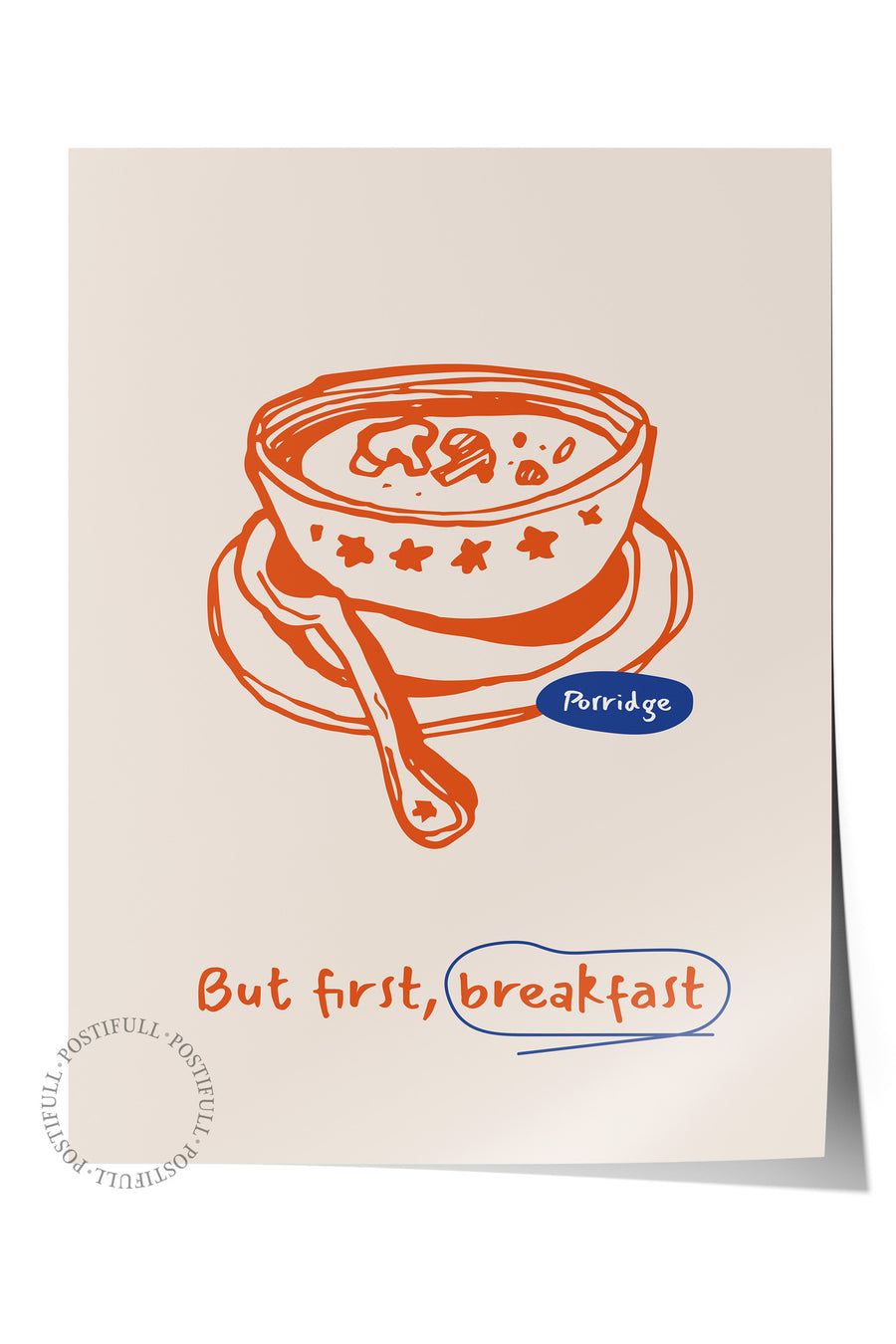 But first, breakfast Mutfak Temalı Çerçevesiz Poster