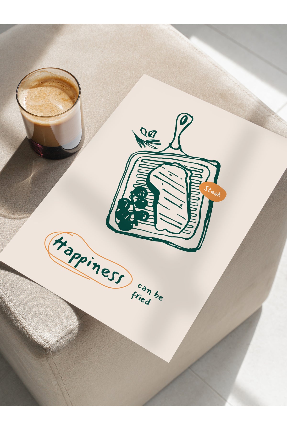 Mutfak ve Yemek Temalı Duvar Posteri, Estetik Çerçevesiz Poster - Yemek Odası ve Mutfak Duvar Dekoru