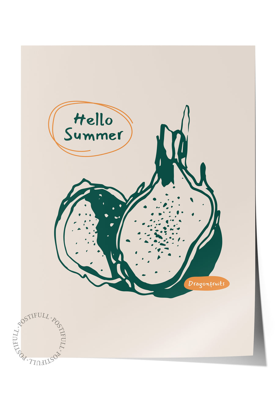 Hello Summer Mutfak Temalı Çerçevesiz Poster