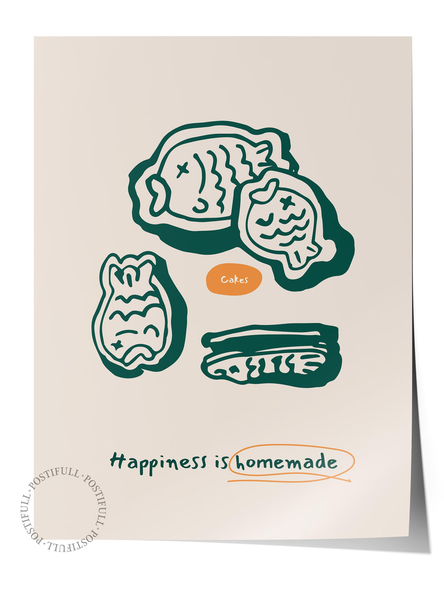Happiness is homemade Mutfak Temalı Çerçevesiz Poster