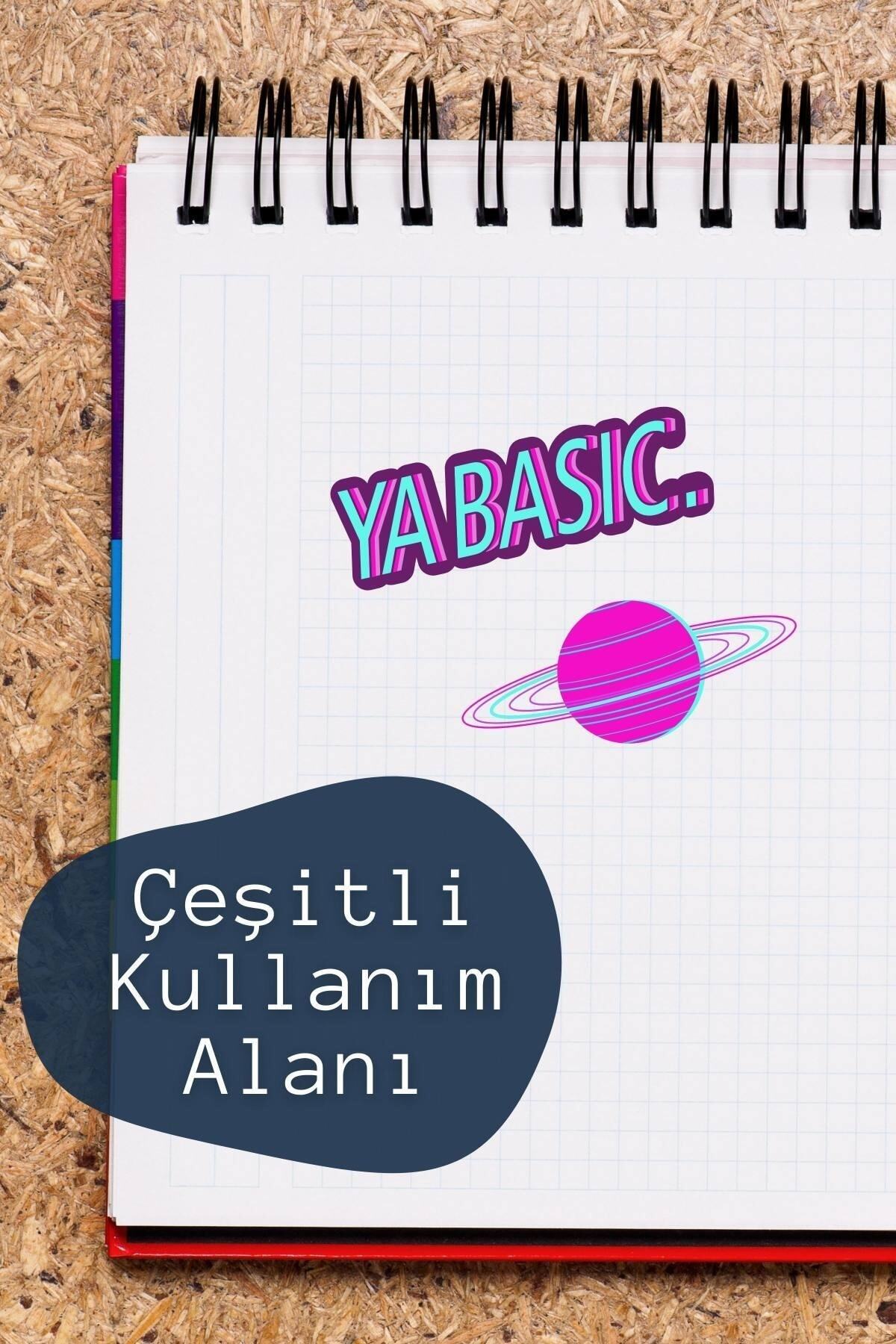 Neon Temalı Sticker Seti - 11 Adet Etiket Seti- Telefon, Tablet, Defter Laptop Uyumlu Etiket