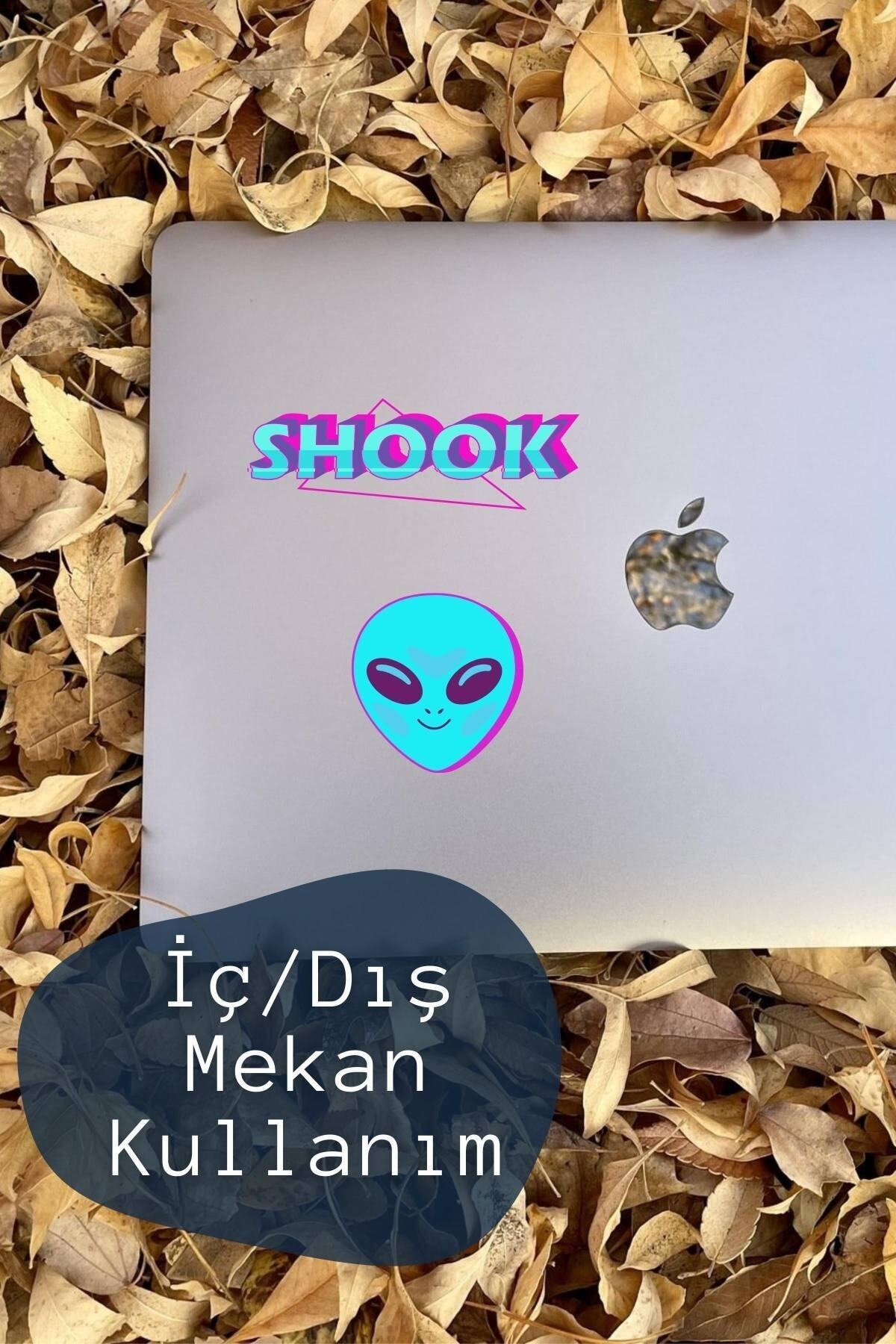 Neon Temalı Sticker Seti - 11 Adet Etiket Seti- Telefon, Tablet, Defter Laptop Uyumlu Etiket