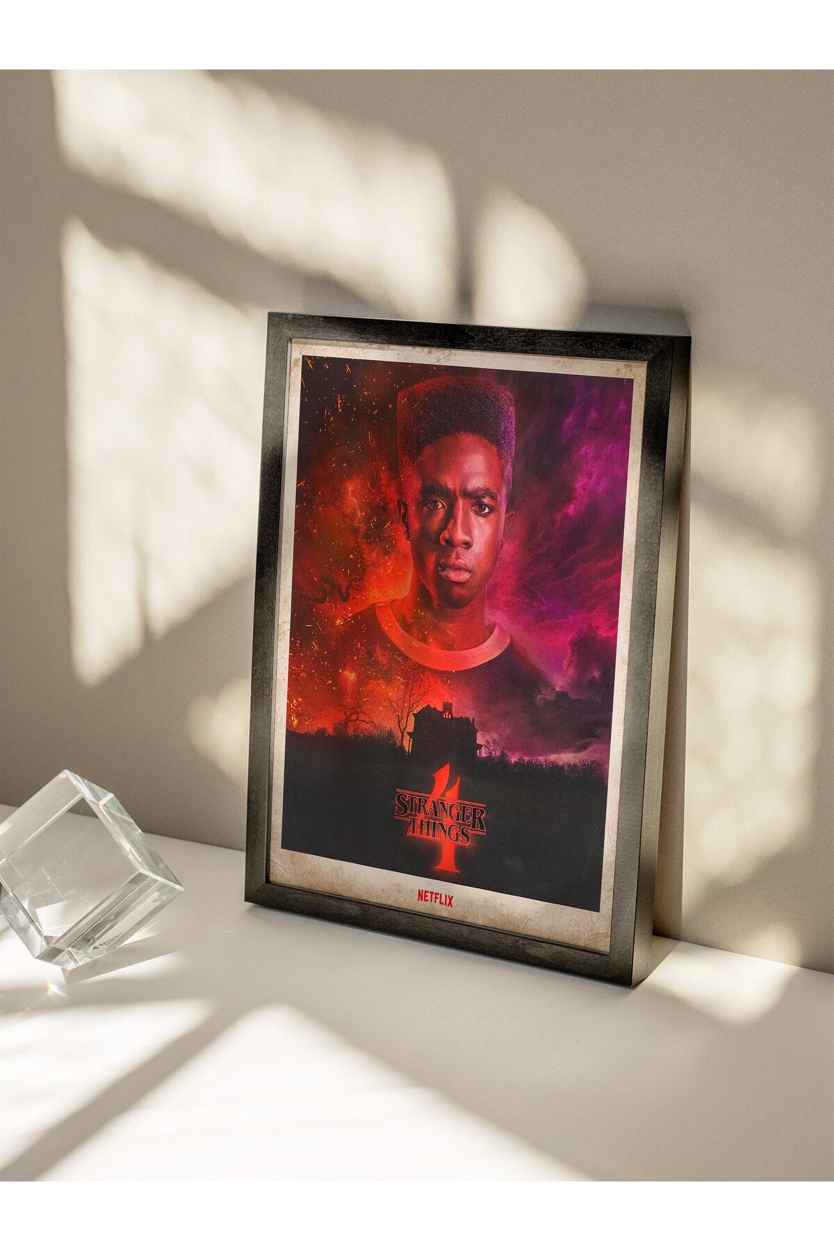 Netflix Stranger Things Lucas Duvar Tablosu, Çerçevesiz Poster, Salon, Oda Ve Ofis Duvar Dekoru