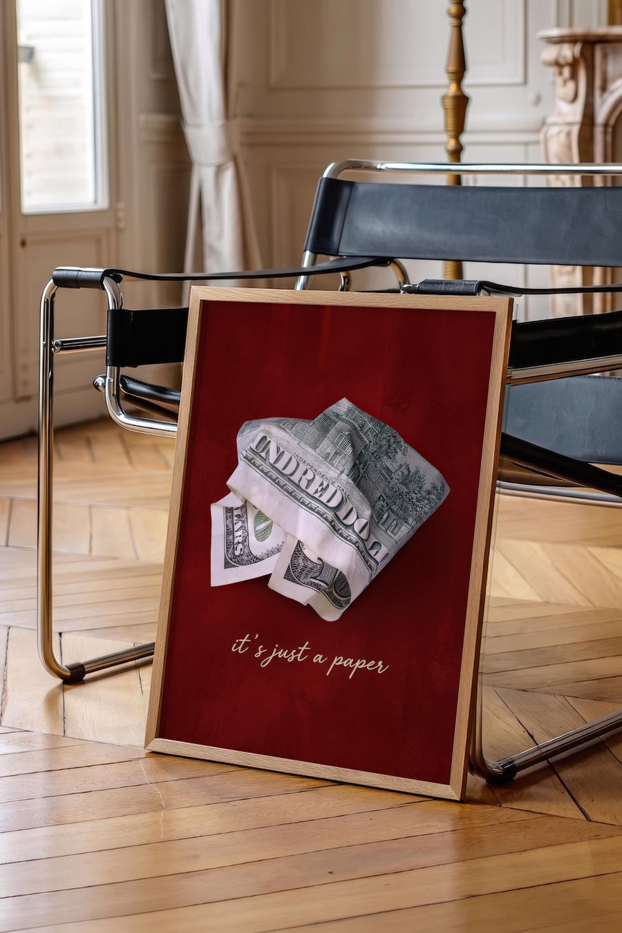 it's just a paper Old Money Tasarımlar Poster – Ahşap Çerçeveli Tablo