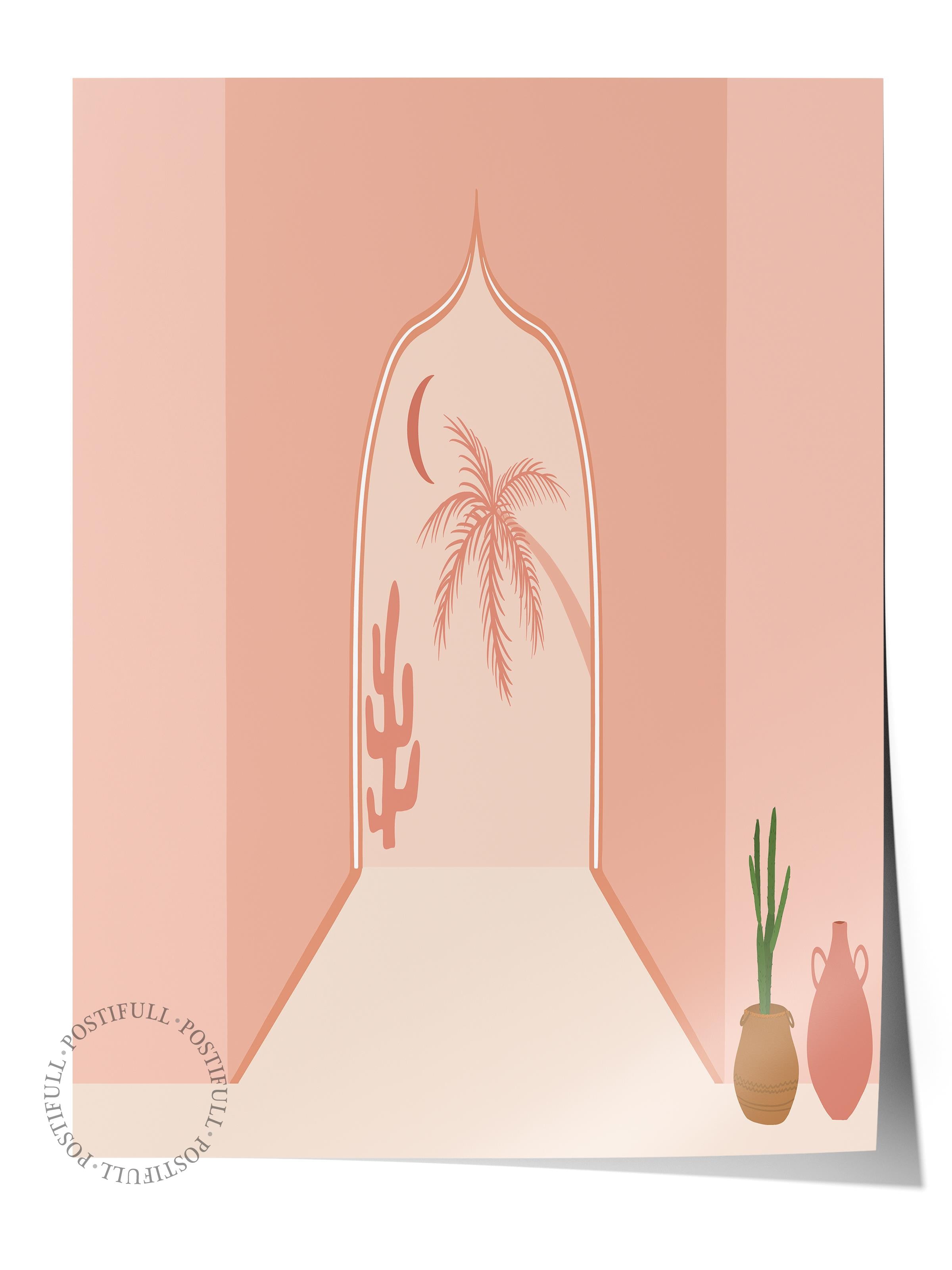 Pastel Boho Duvar Dekoru, Çerçevesiz Poster, Çerçevesiz Duvar Tablosu - Fine Art Kağıt ve HD Baskı