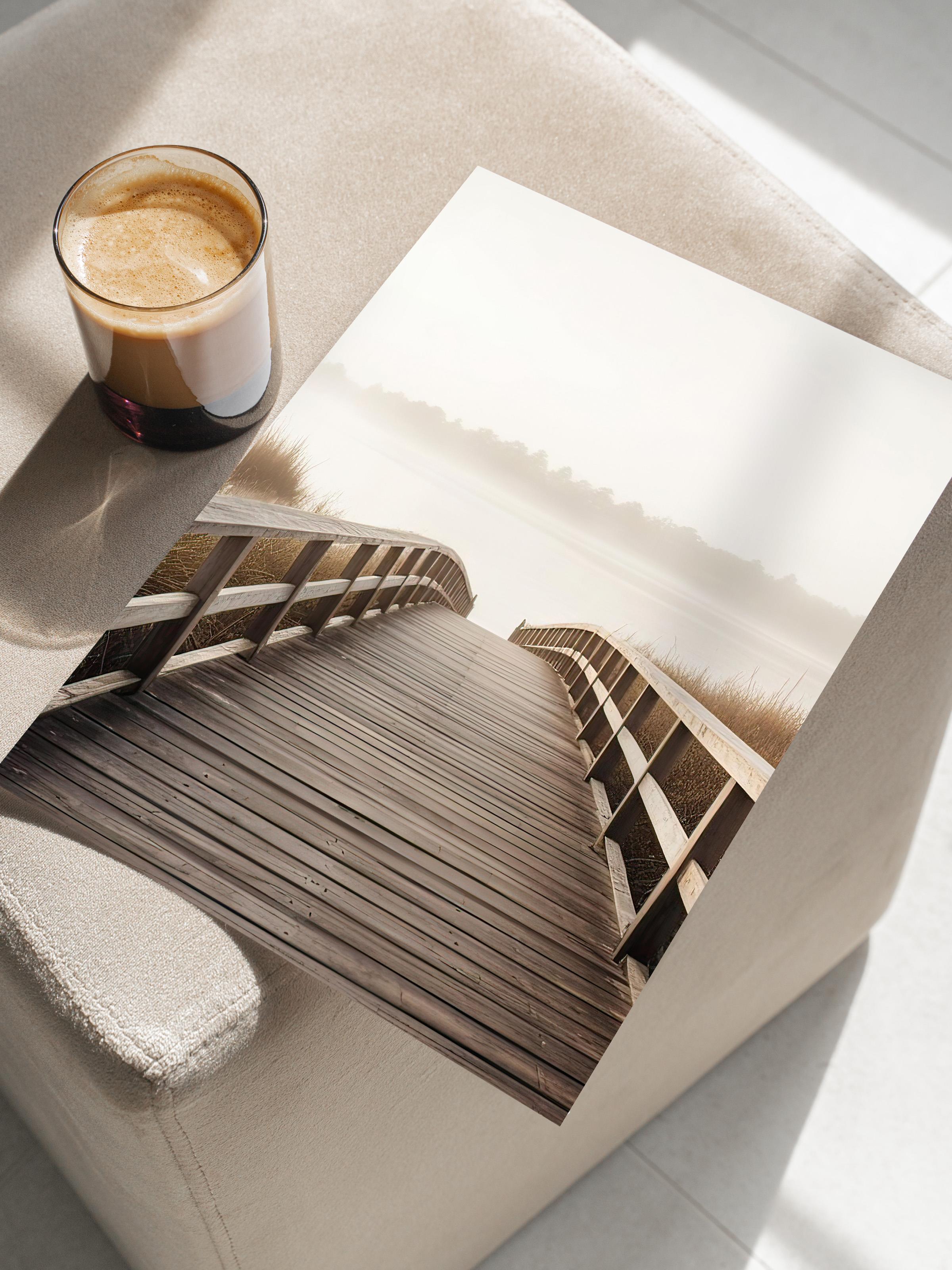 Path to the Beach Poster, Çerçevesiz Duvar Posteri, Dikey Duvar Tablosu Comfort Serisi NO:108312