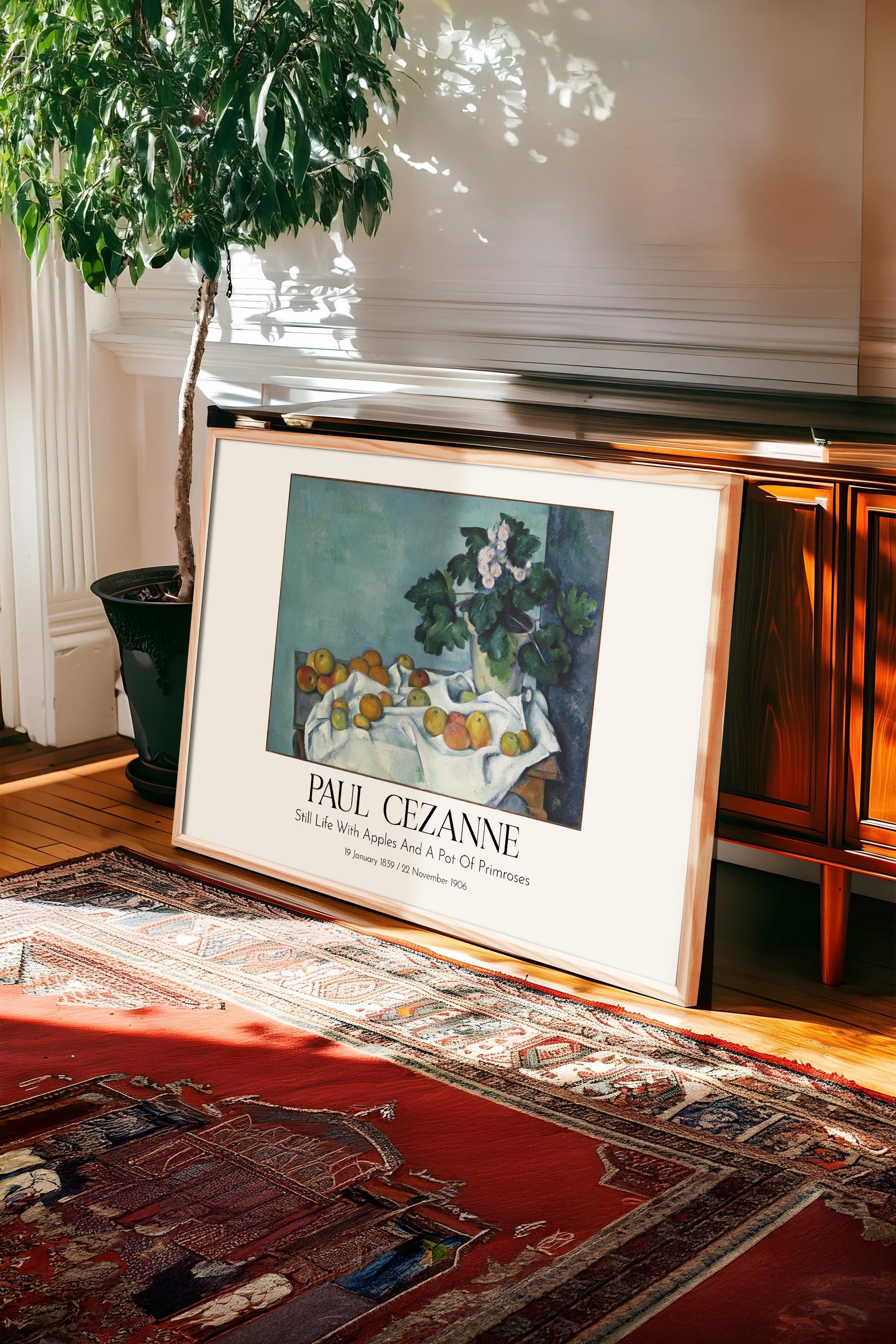 Paul Cezanne, Ahşap Çerçeveli Tablo, Sanat Serisi NO:110489