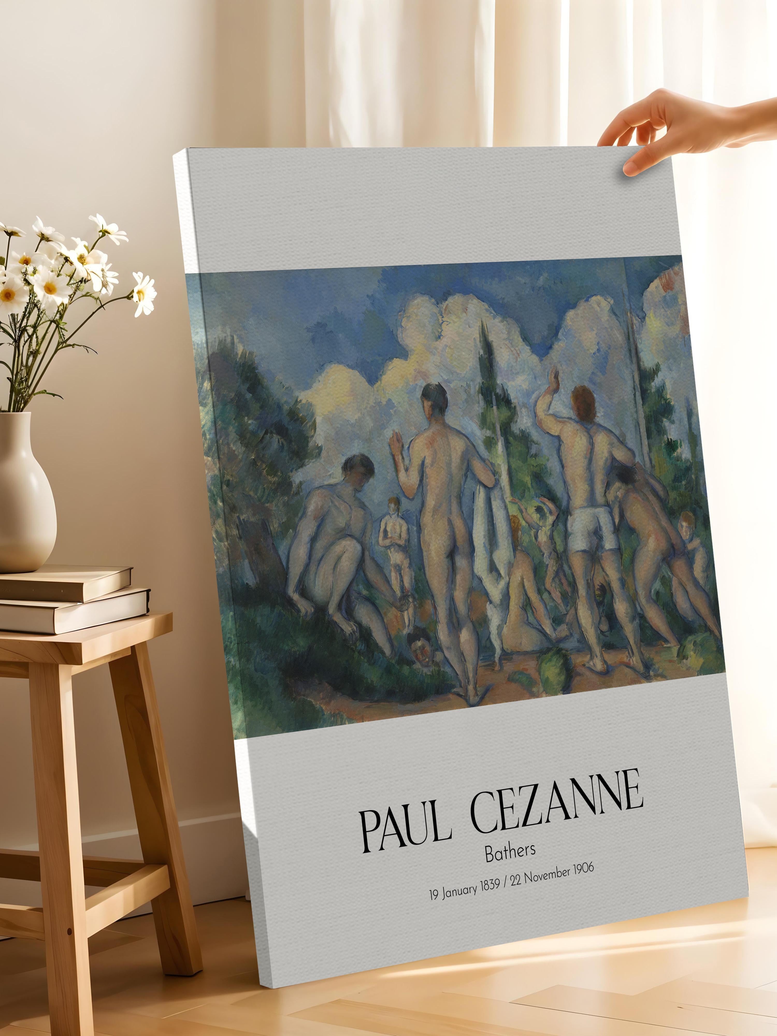 Paul Cezanne - Bathers, Kanvas Tablo, Sanat Serisi NO:110452