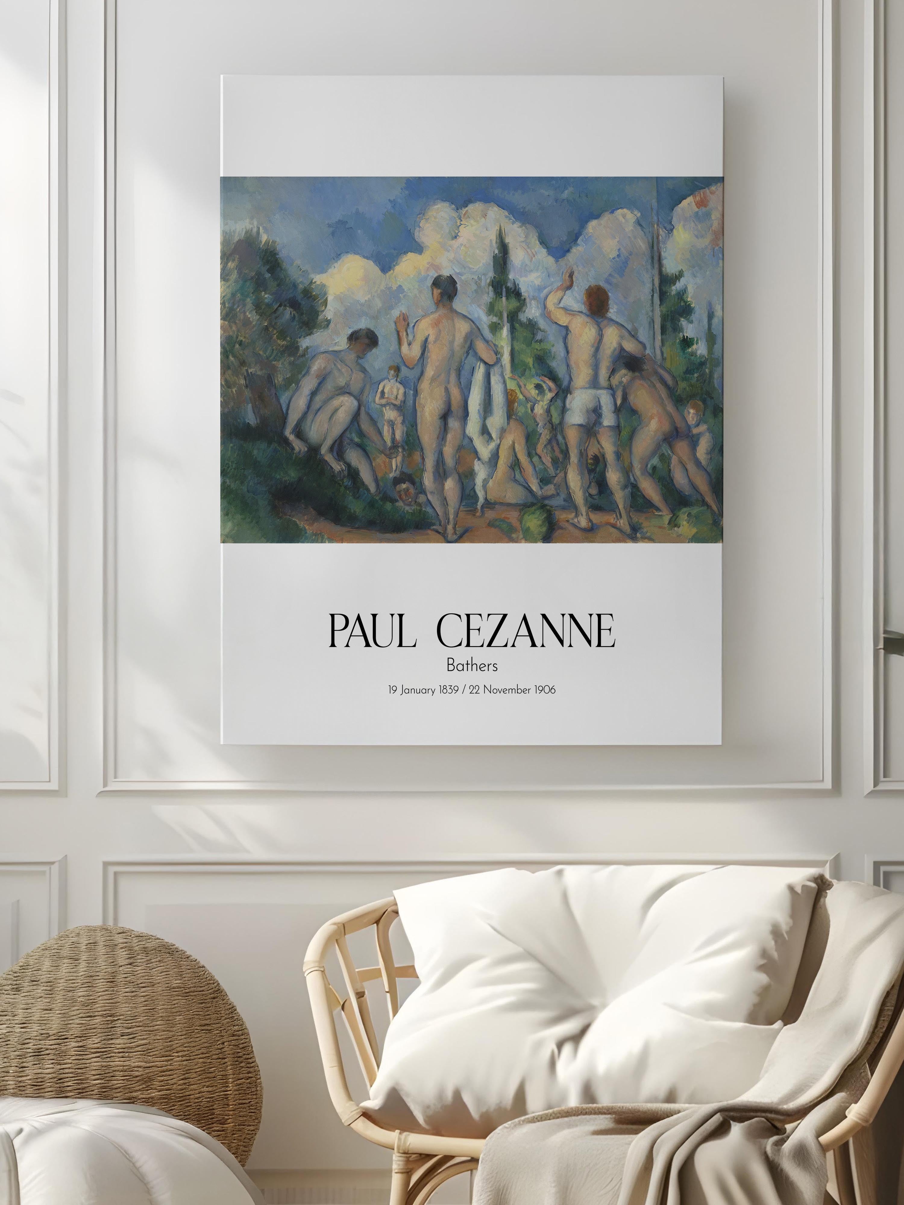 Paul Cezanne - Bathers, Kanvas Tablo, Sanat Serisi NO:110452