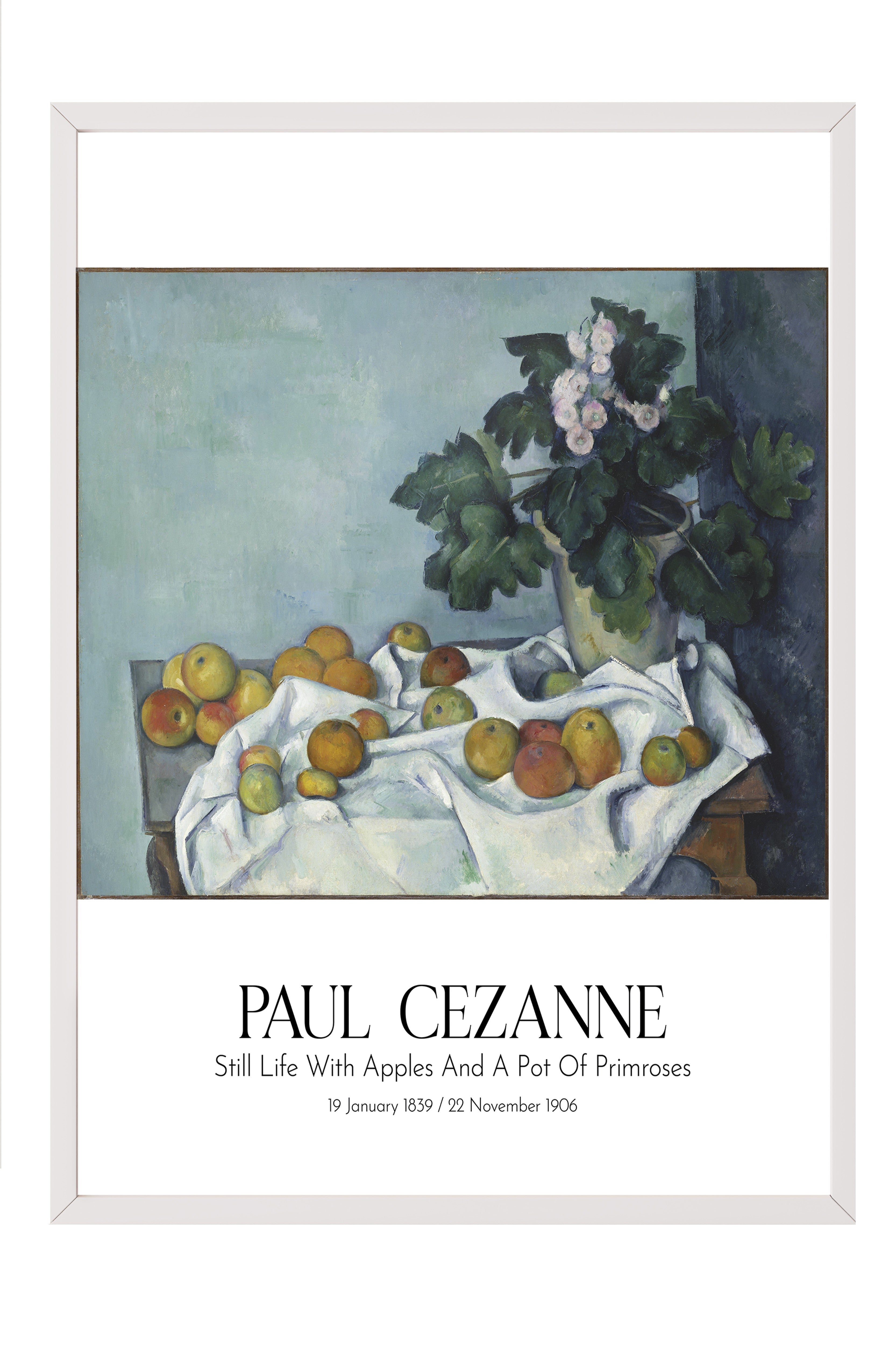 Paul Cezanne, Beyaz Çerçeveli Tablo, Sanat Serisi NO:110466