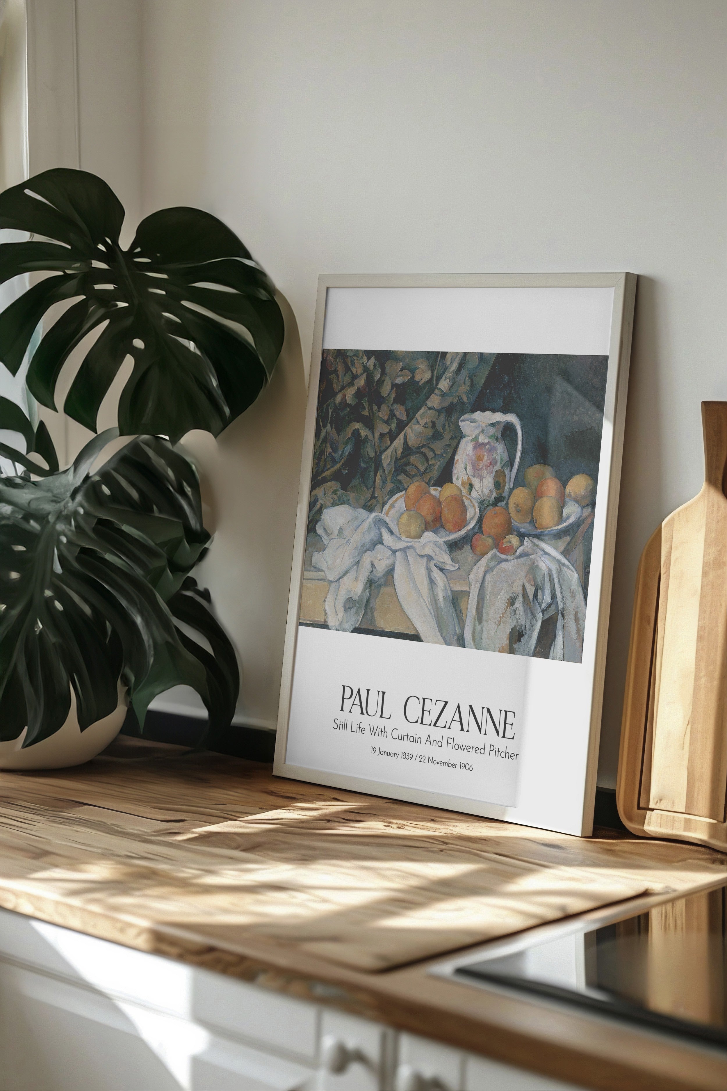 Paul Cezanne, Beyaz Çerçeveli Tablo, Sanat Serisi NO:110470