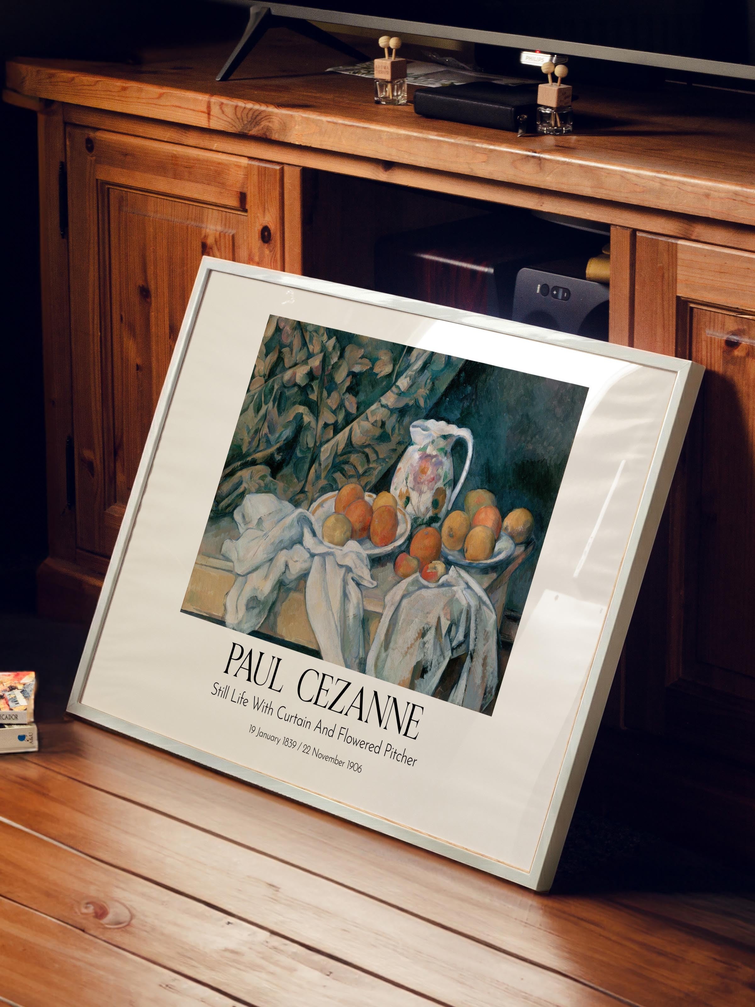 Paul Cezanne, Beyaz Çerçeveli Tablo, Sanat Serisi NO:110493