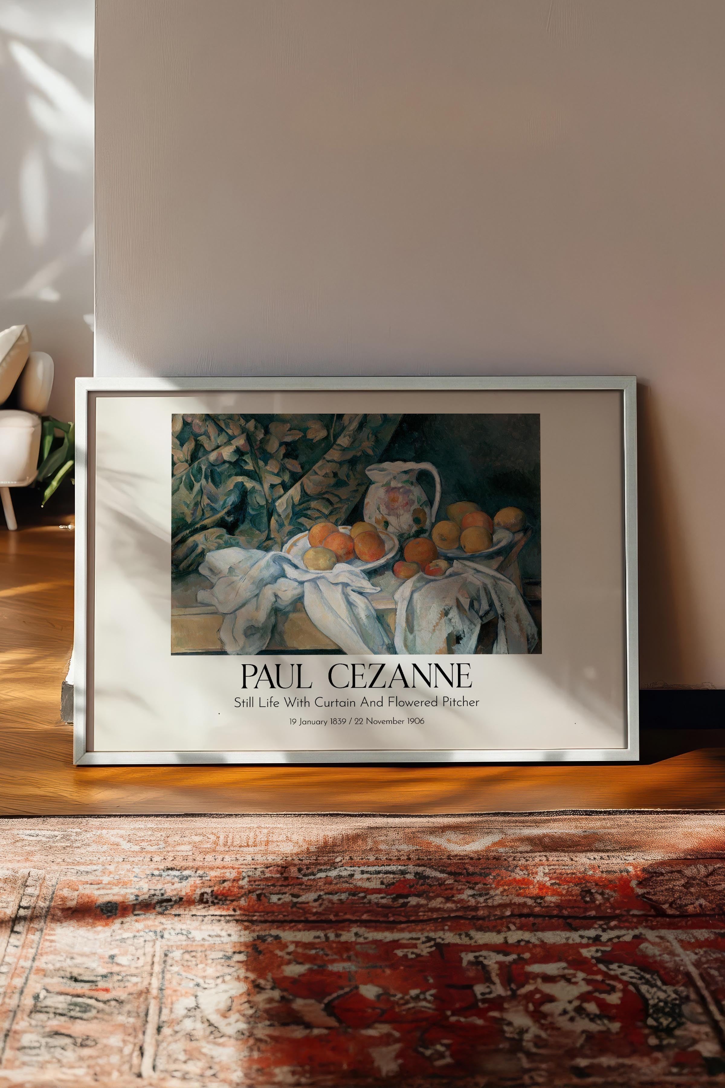 Paul Cezanne, Beyaz Çerçeveli Tablo, Sanat Serisi NO:110493