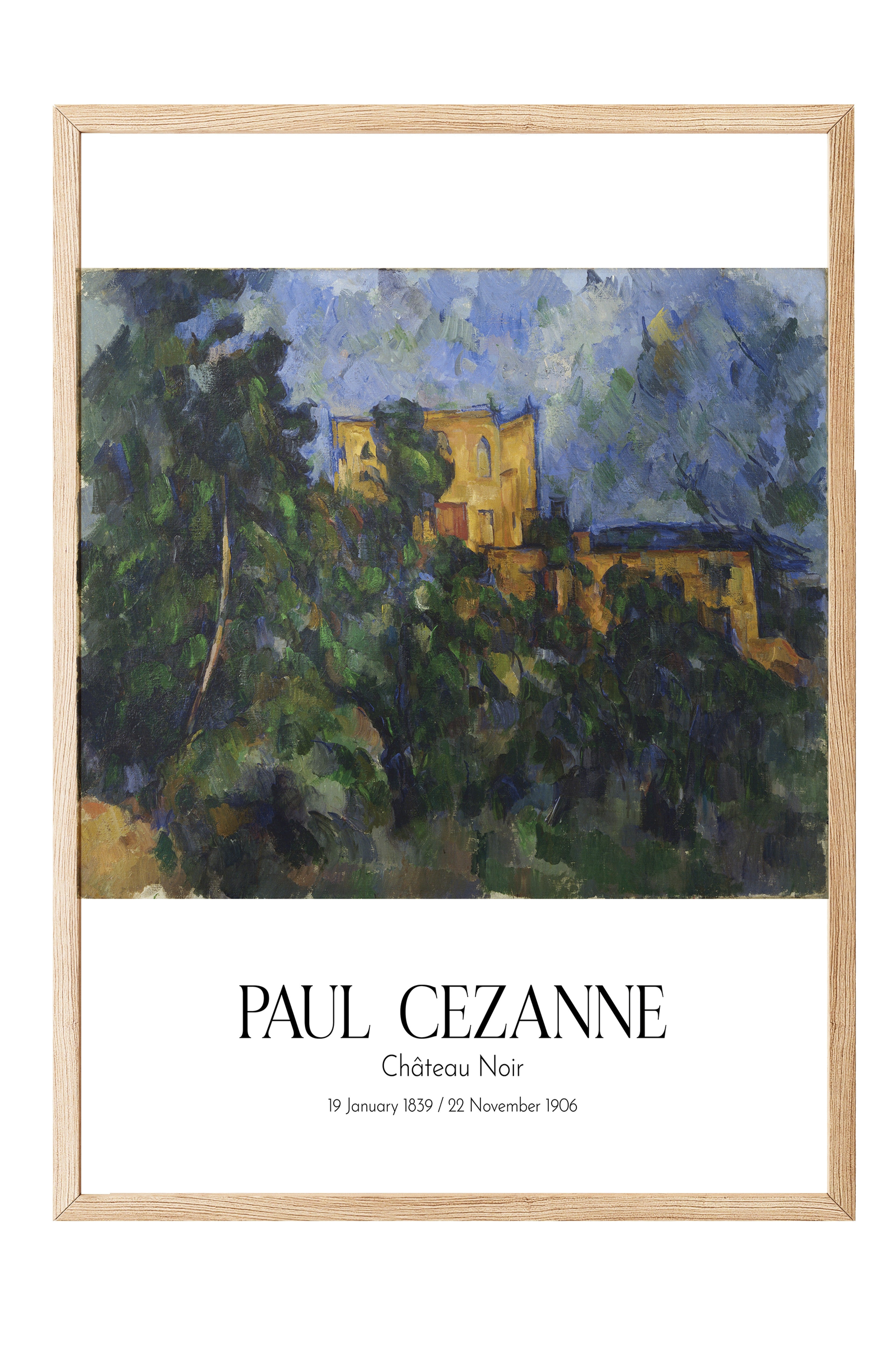 Paul Cezanne - Château Noir, Ahşap Çerçeveli Tablo, Sanat Serisi NO:110454