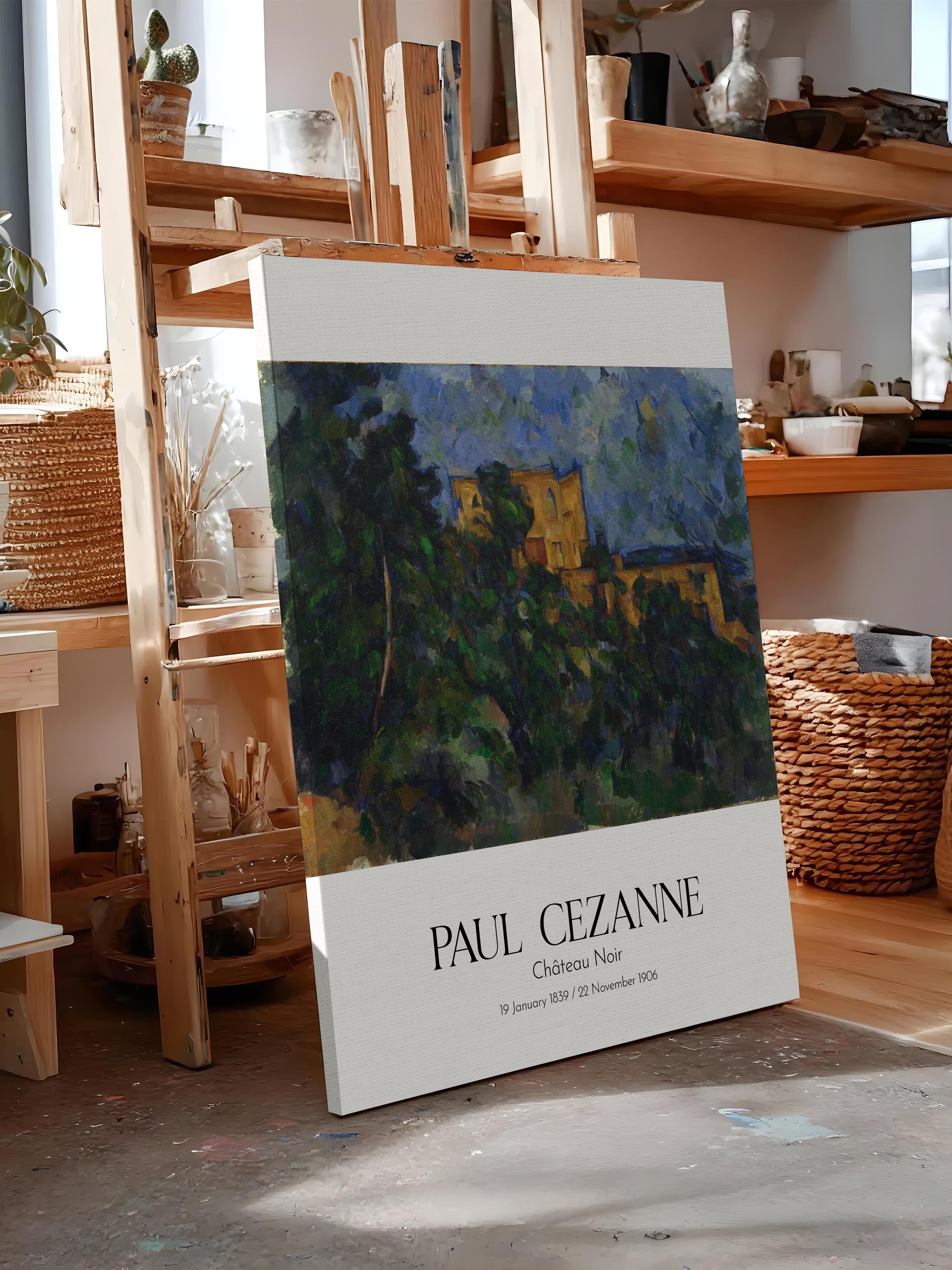 Paul Cezanne - Château Noir, Kanvas Tablo, Sanat Serisi NO:110454