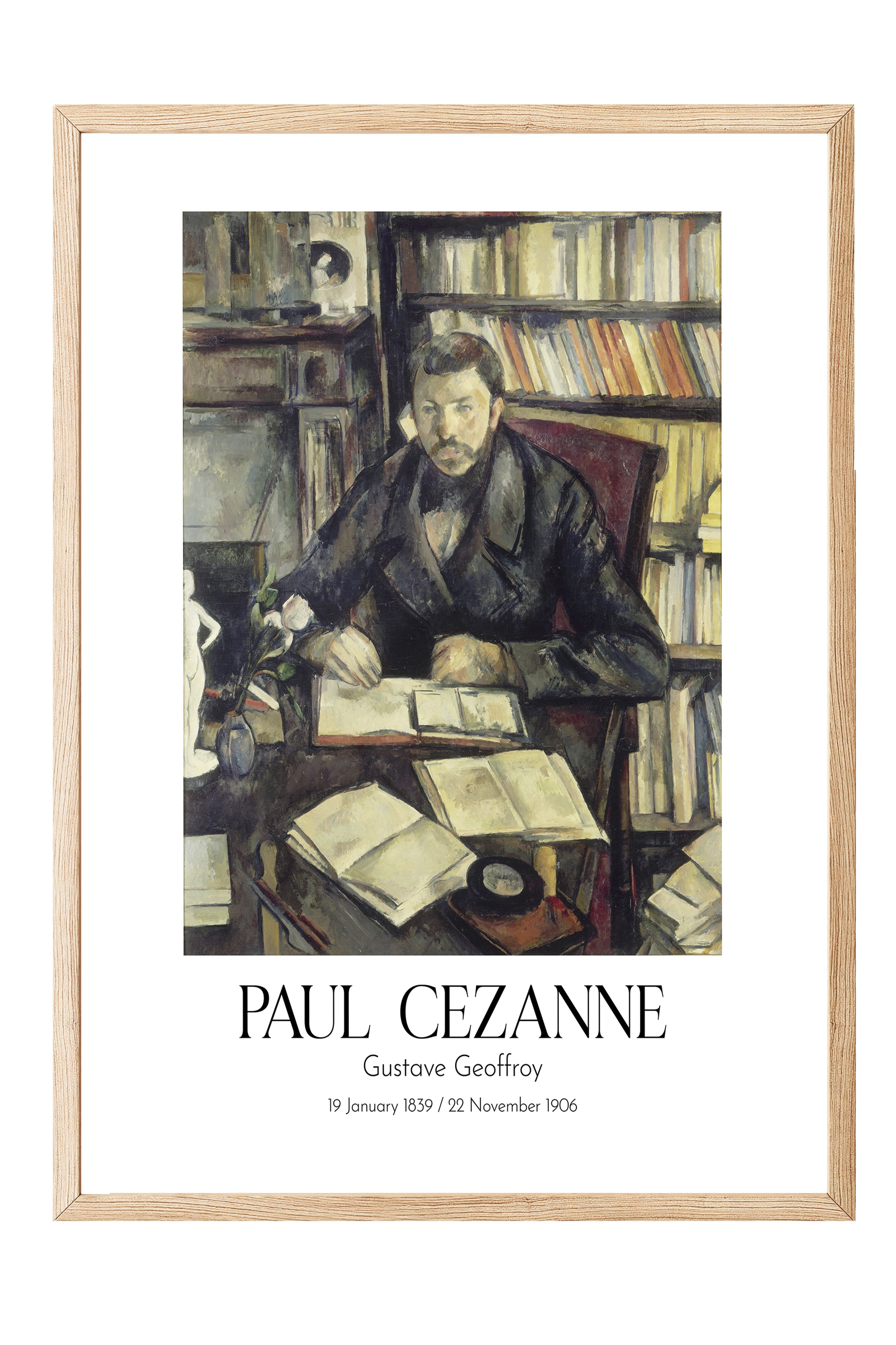 Paul Cezanne - Gustave Geoffroy, Ahşap Çerçeveli Tablo, Sanat Serisi NO:110457