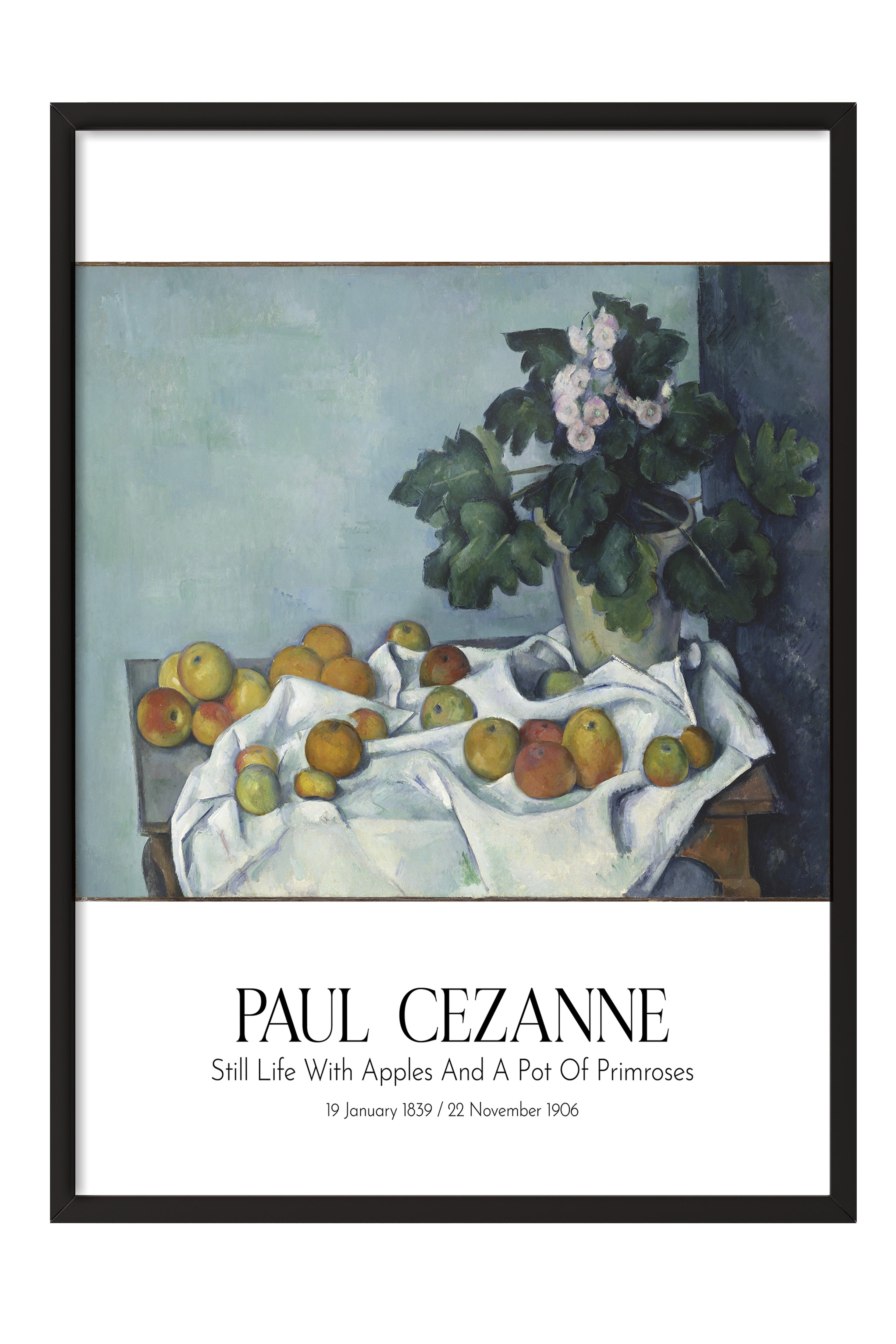 Paul Cezanne, Siyah Çerçeveli Tablo, Sanat Serisi NO:110466