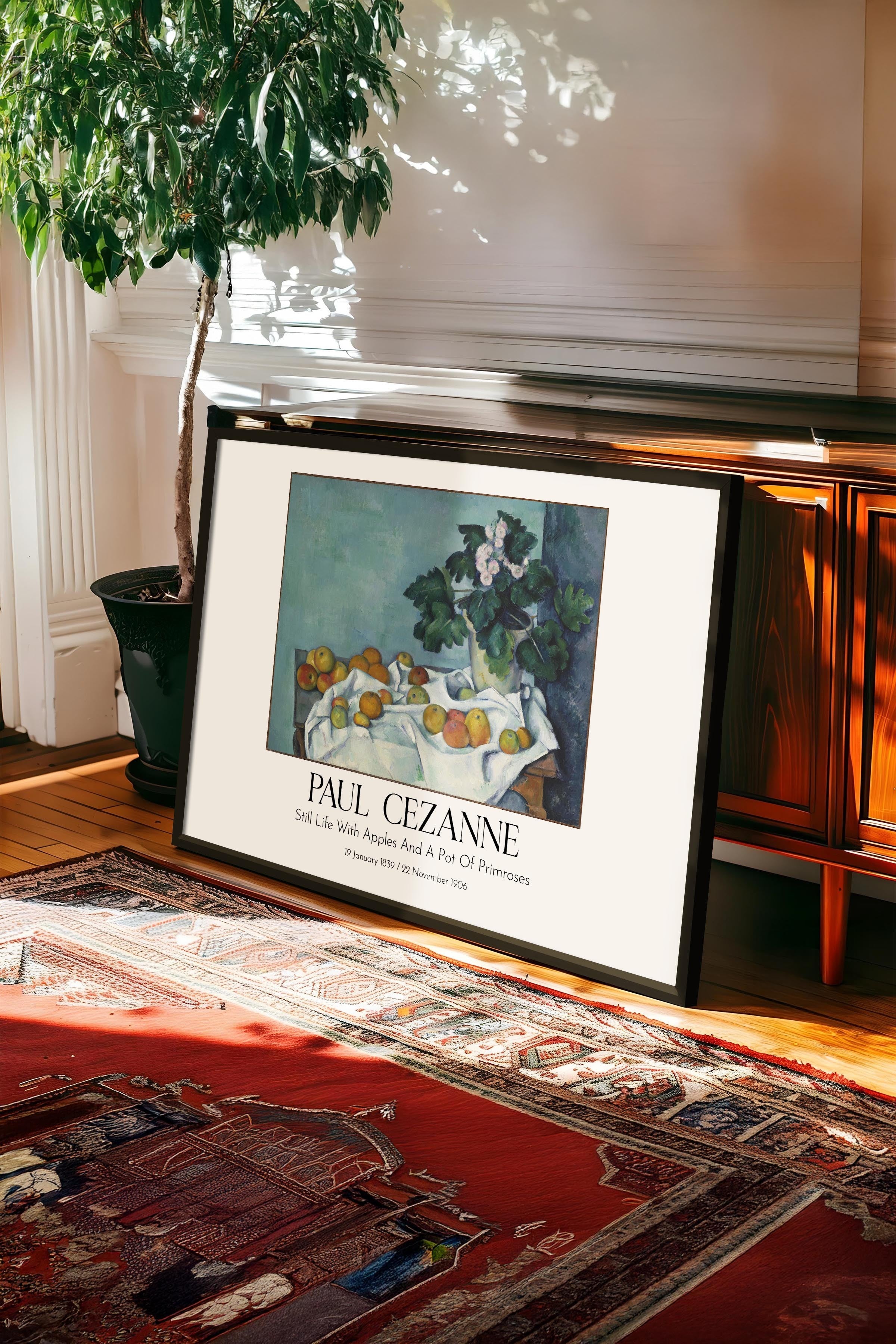 Paul Cezanne, Siyah Çerçeveli Tablo, Sanat Serisi NO:110489