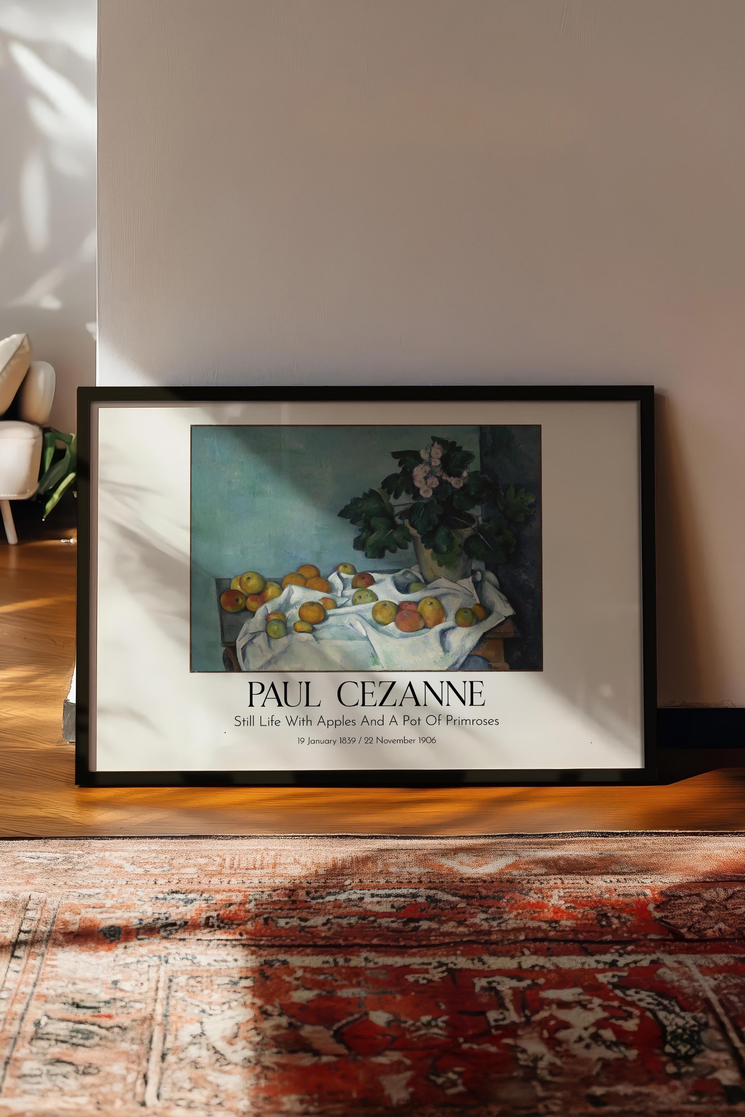 Paul Cezanne, Siyah Çerçeveli Tablo, Sanat Serisi NO:110489