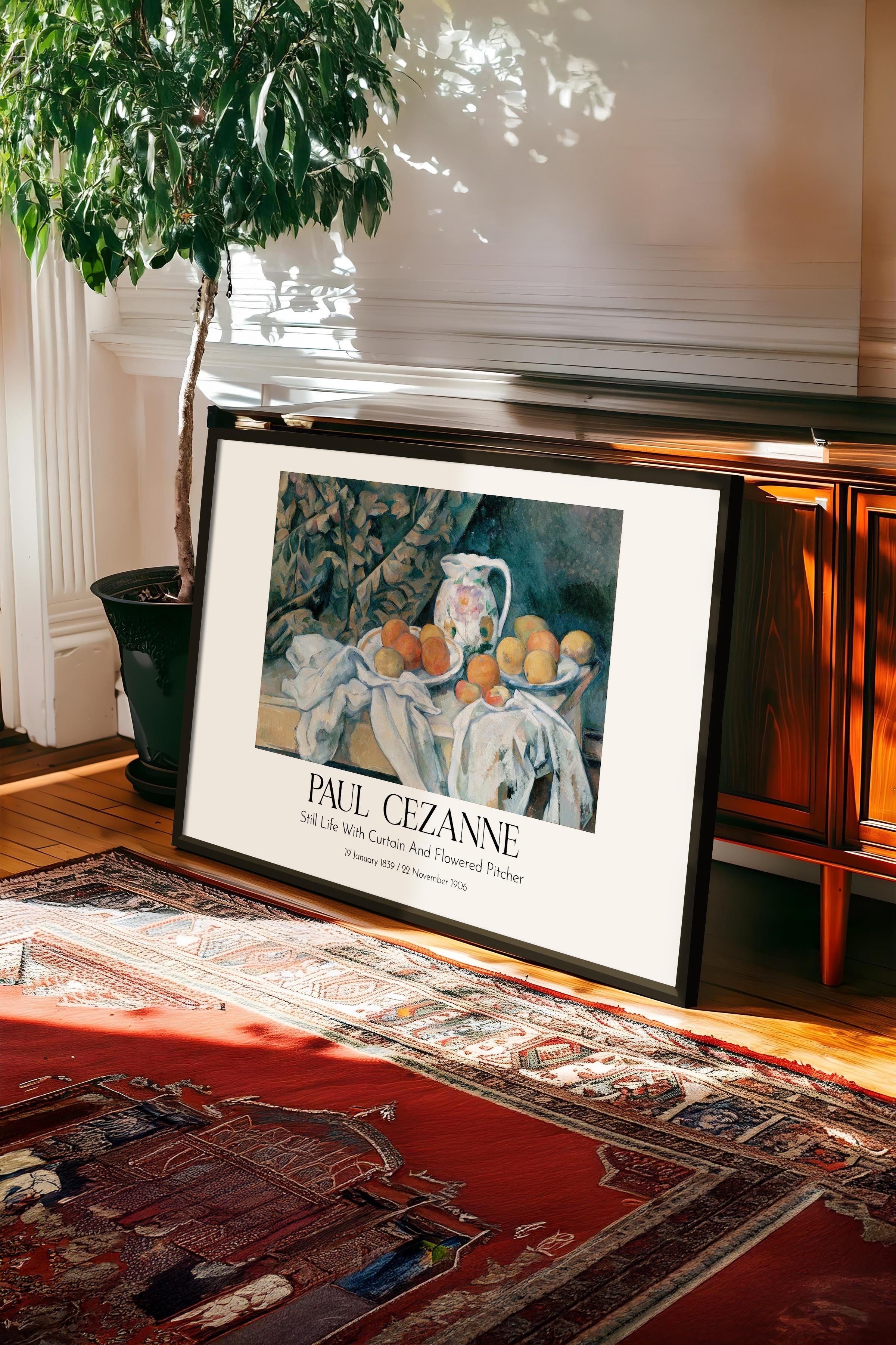 Paul Cezanne, Siyah Çerçeveli Tablo, Sanat Serisi NO:110493