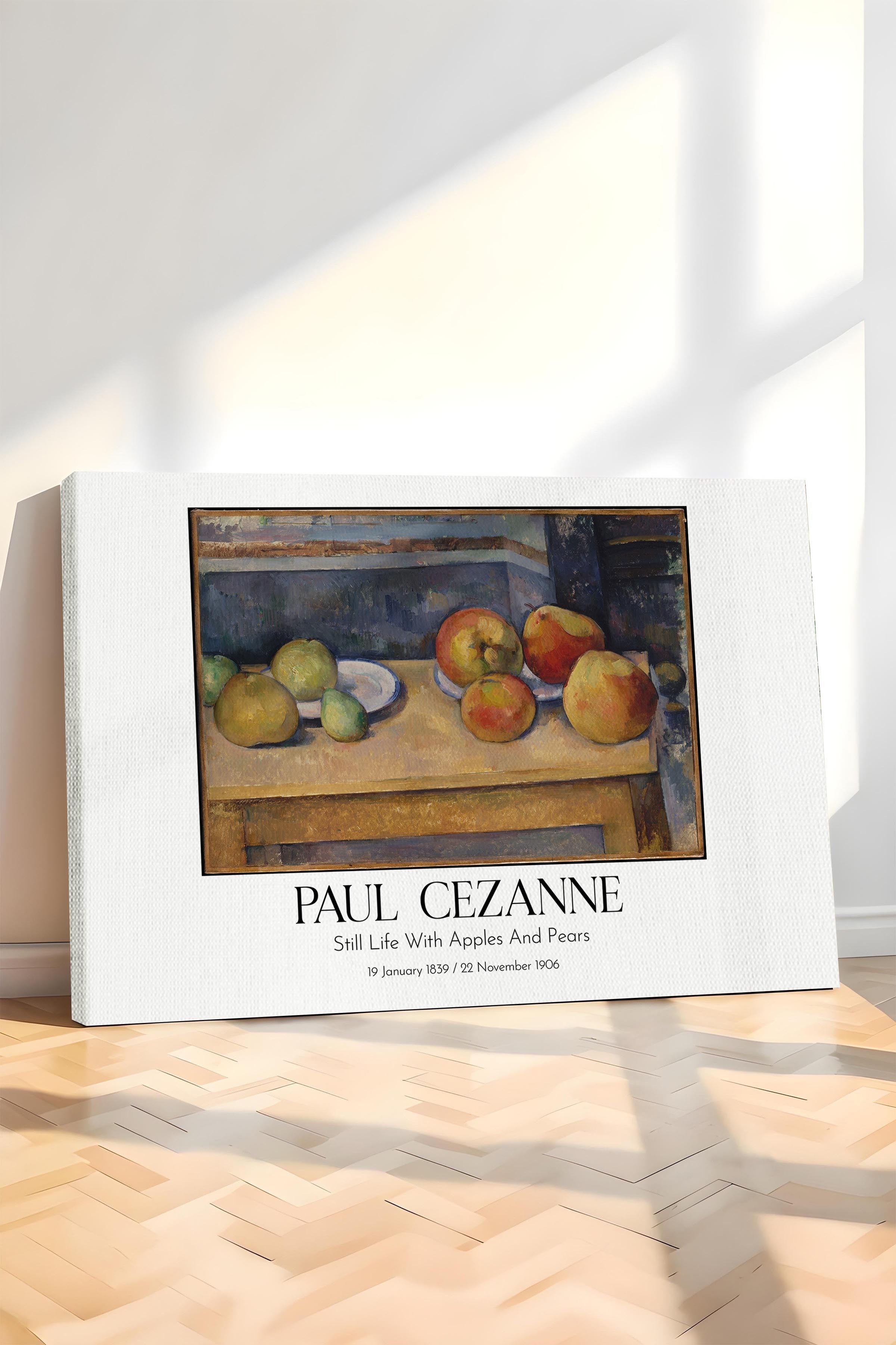 Paul Cezanne - Still Life With Apples And Pears, Kanvas Tablo, Sanat Serisi NO:110490
