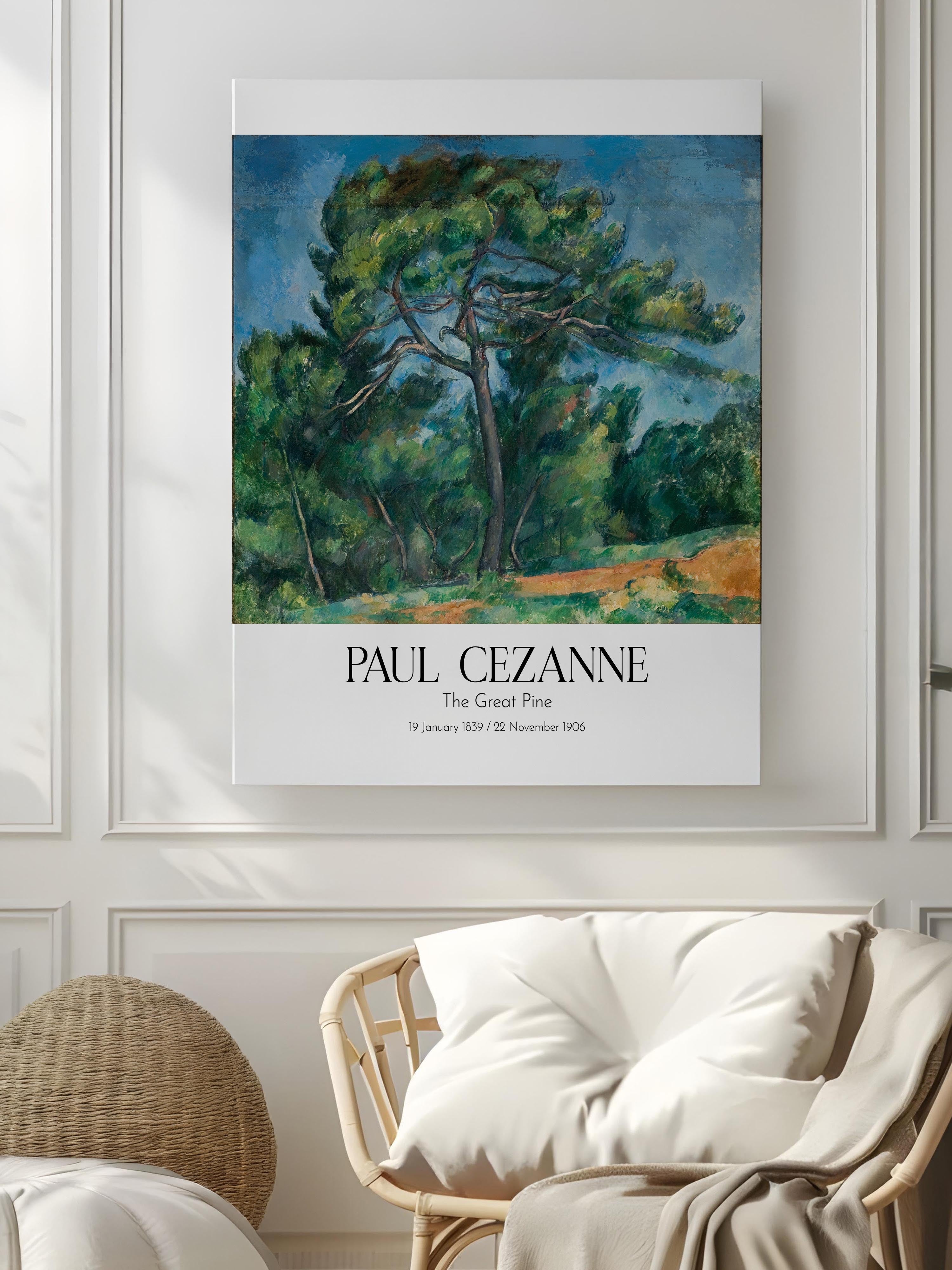 Paul Cezanne - The Great Pine, Kanvas Tablo, Sanat Serisi NO:110475