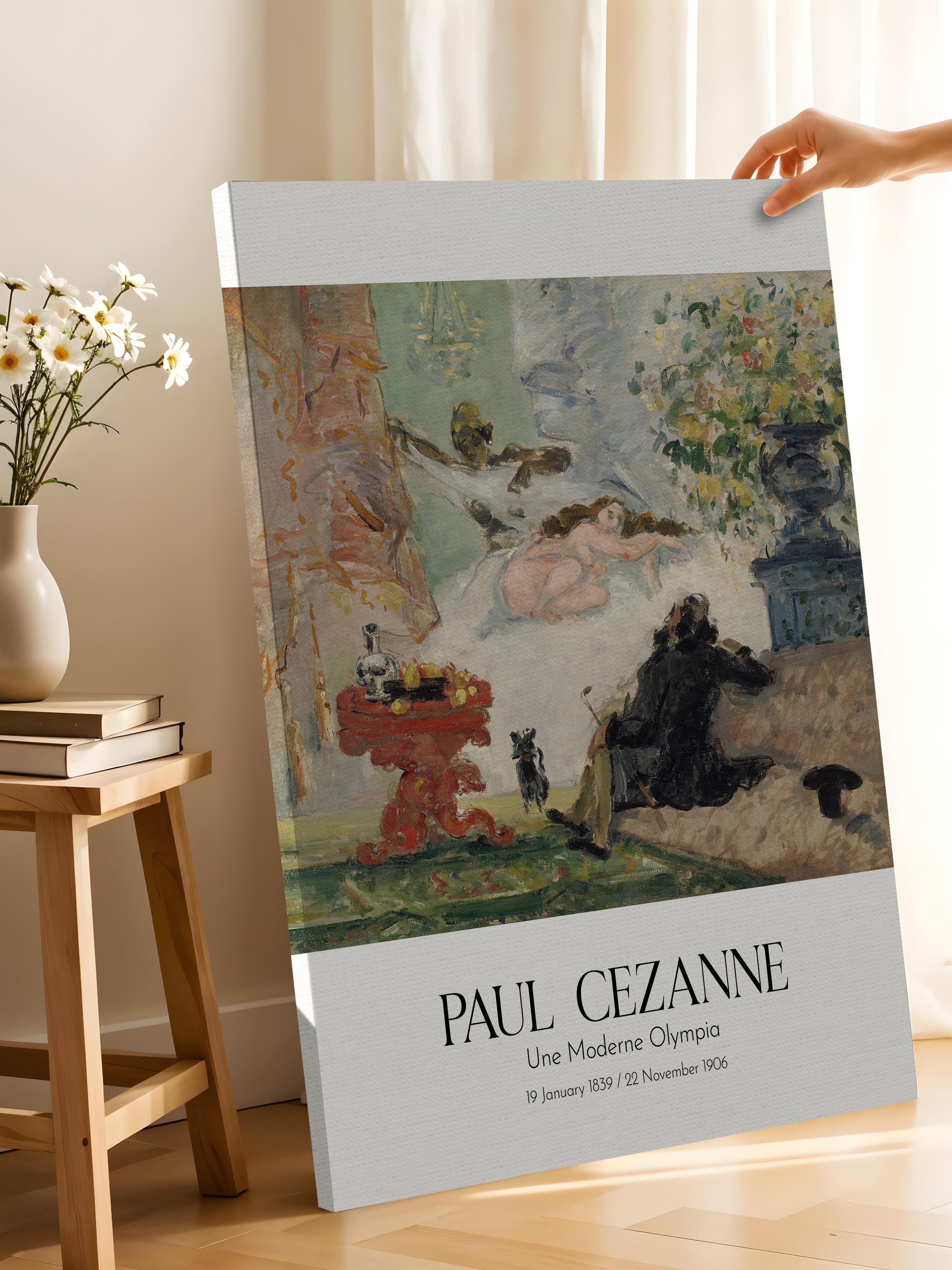 Paul Cezanne - Une Moderne Olympia, Kanvas Tablo, Sanat Serisi NO:110487