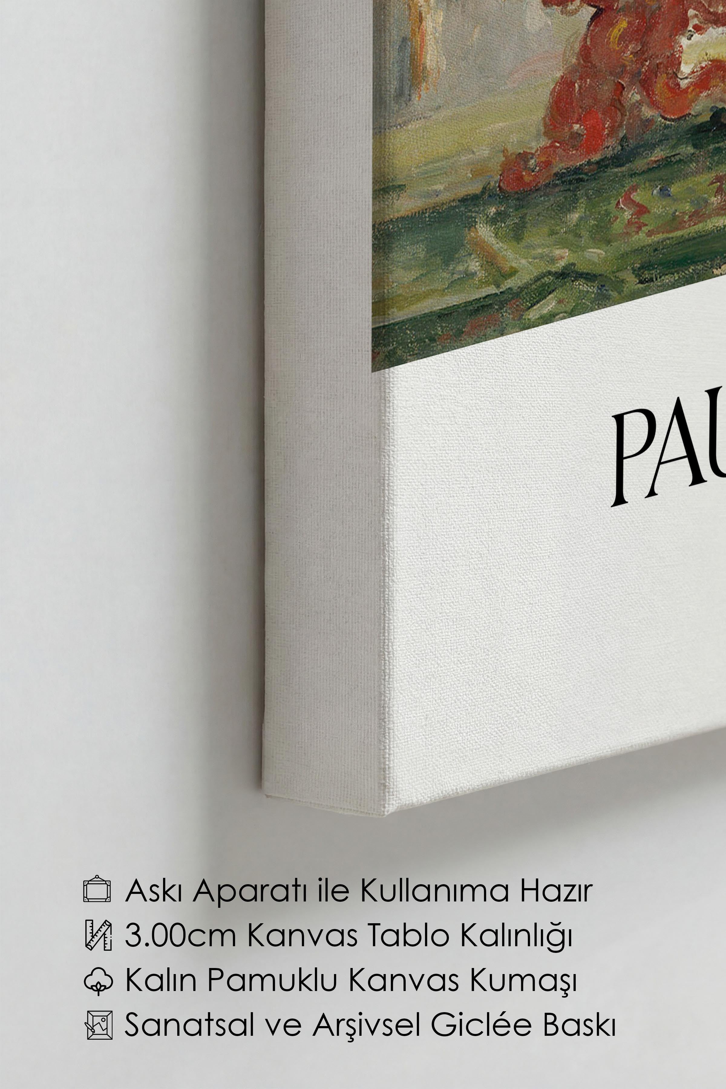 Paul Cezanne - Une Moderne Olympia, Kanvas Tablo, Sanat Serisi NO:110487