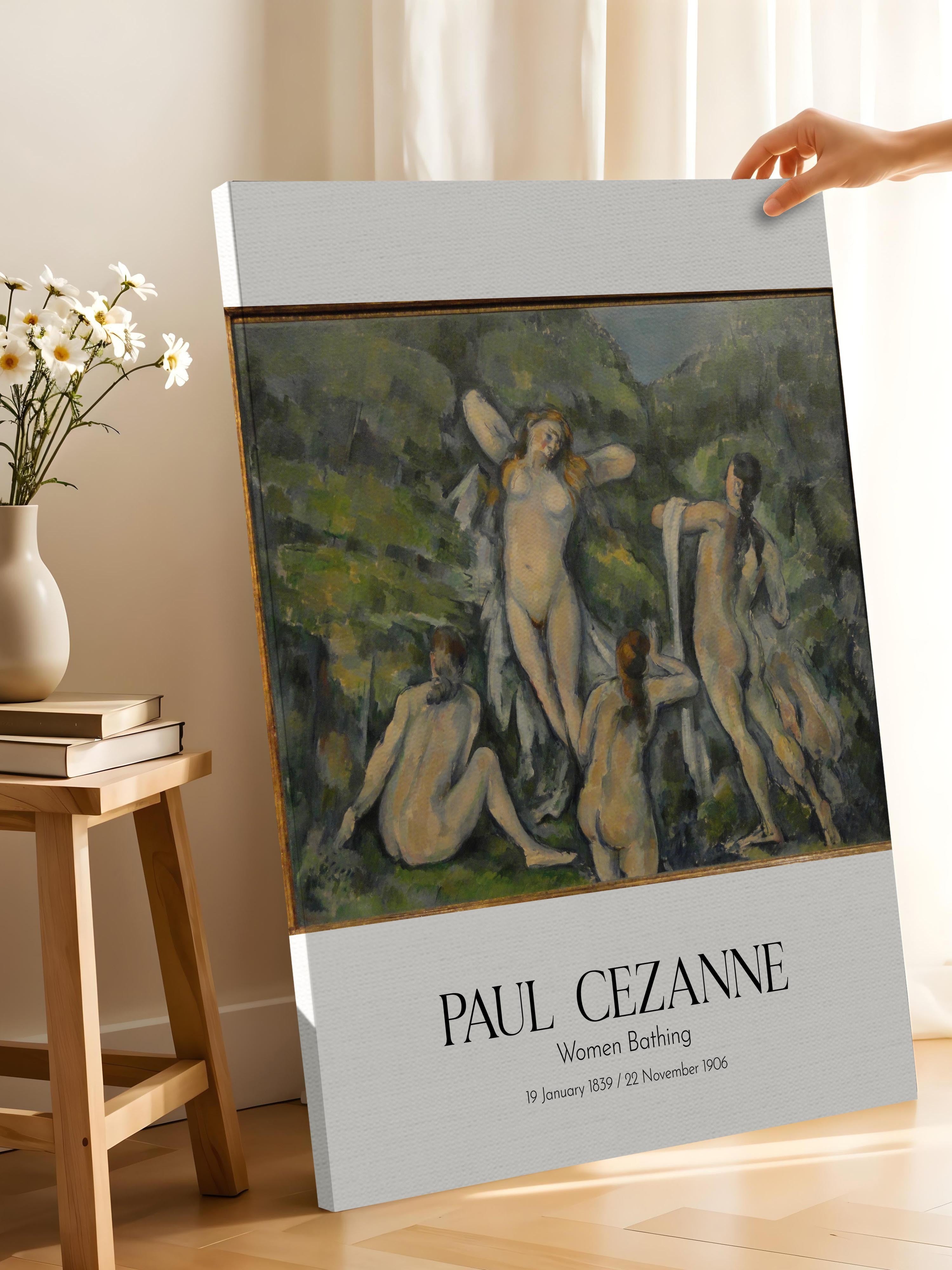 Paul Cezanne - Women Bathing, Kanvas Tablo, Sanat Serisi NO:110481