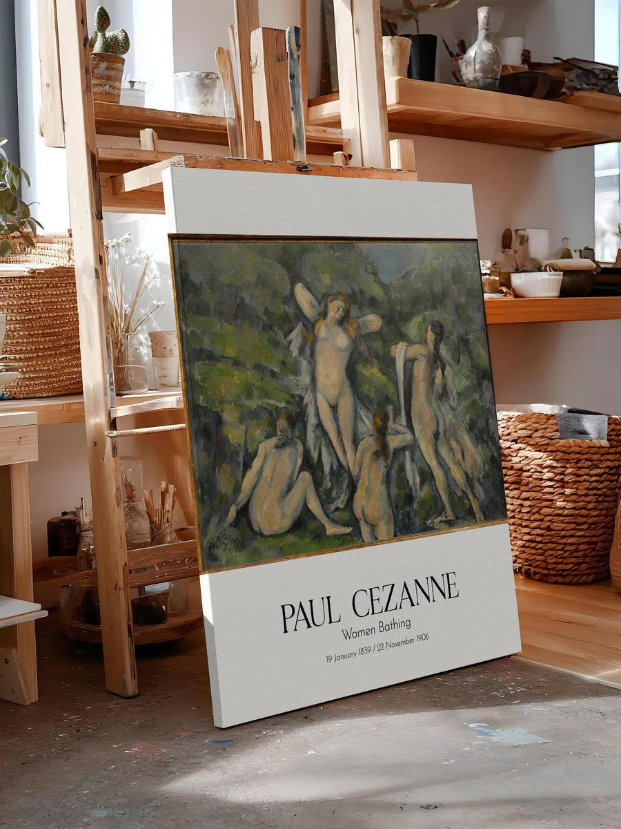 Paul Cezanne - Women Bathing, Kanvas Tablo, Sanat Serisi NO:110481