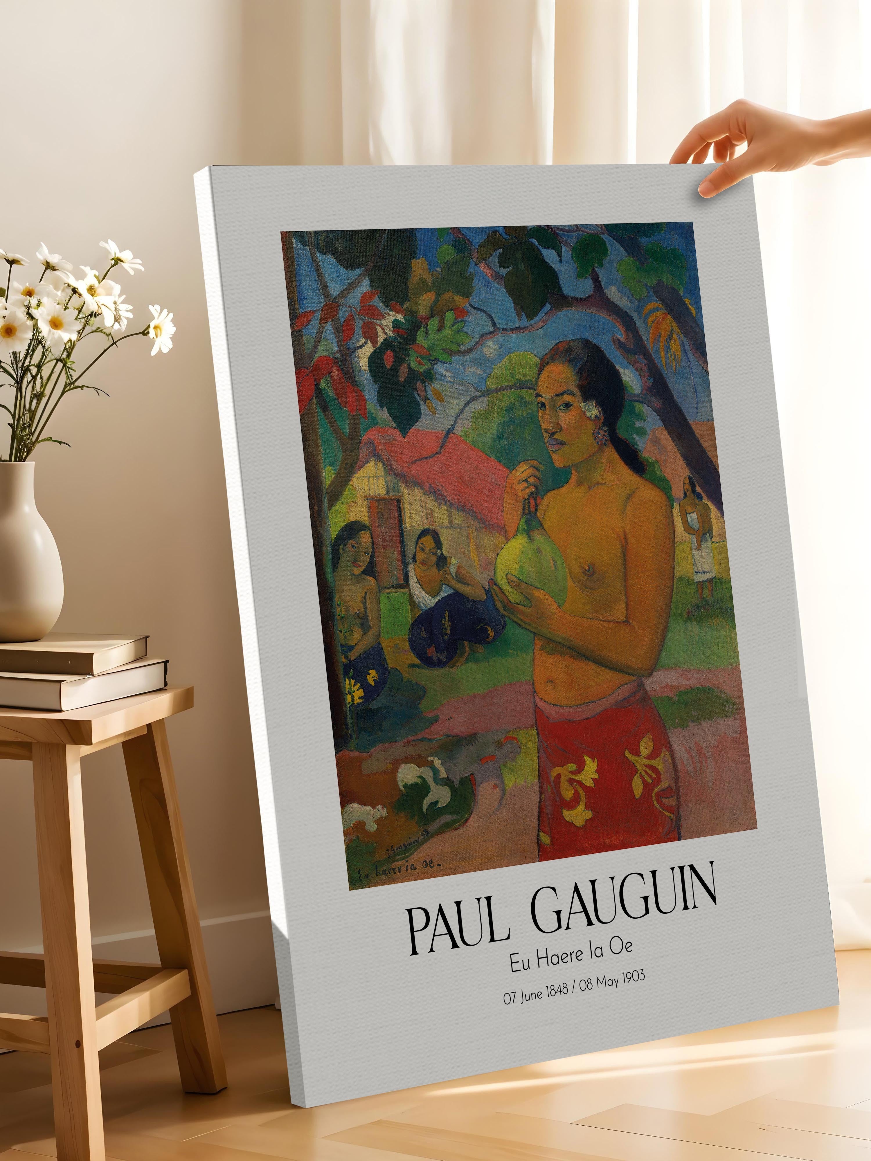 Paul Gauguin - Eu Haere Ia Oe, Kanvas Tablo, Sanat Serisi NO:110571