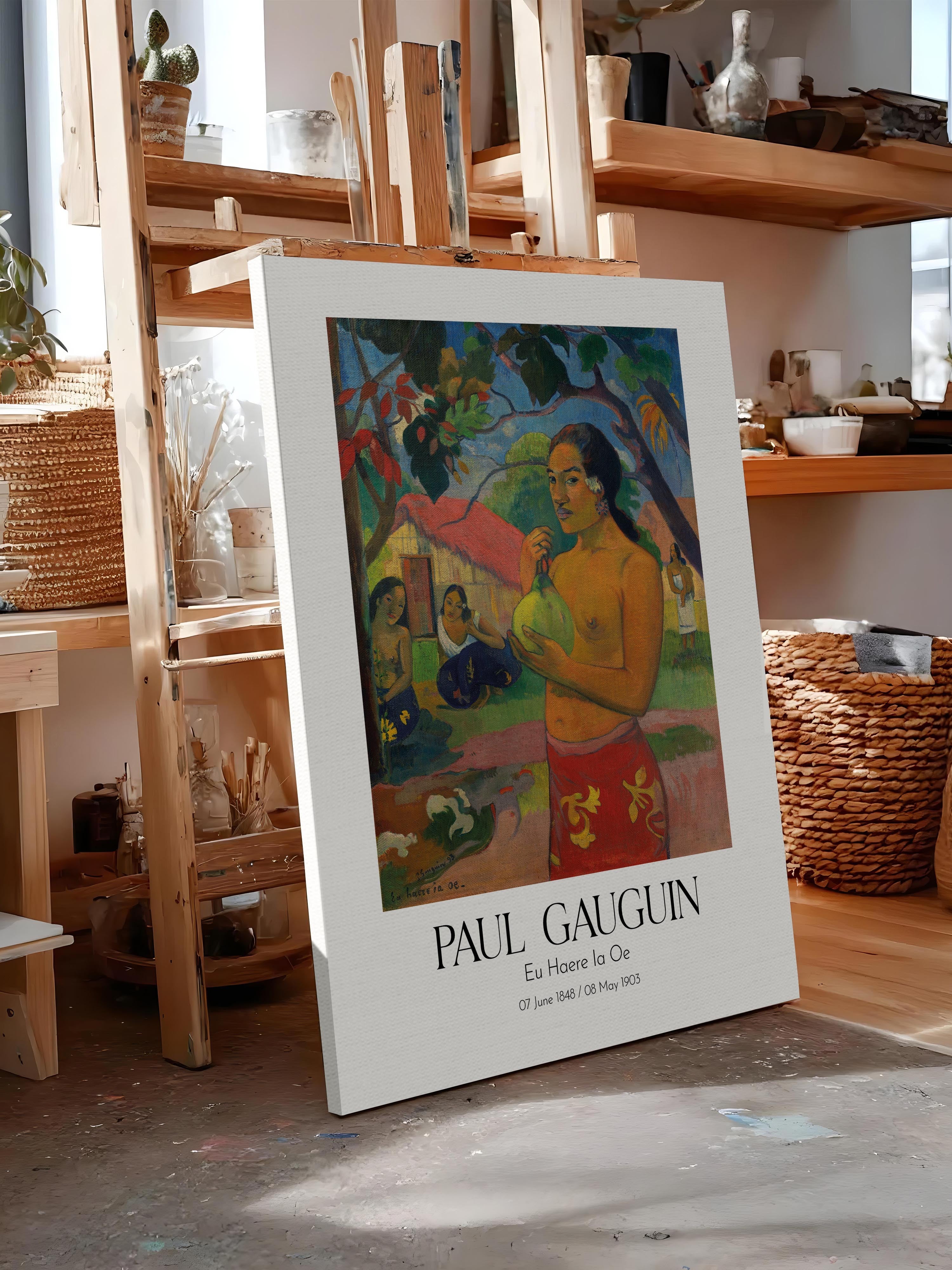 Paul Gauguin - Eu Haere Ia Oe, Kanvas Tablo, Sanat Serisi NO:110571