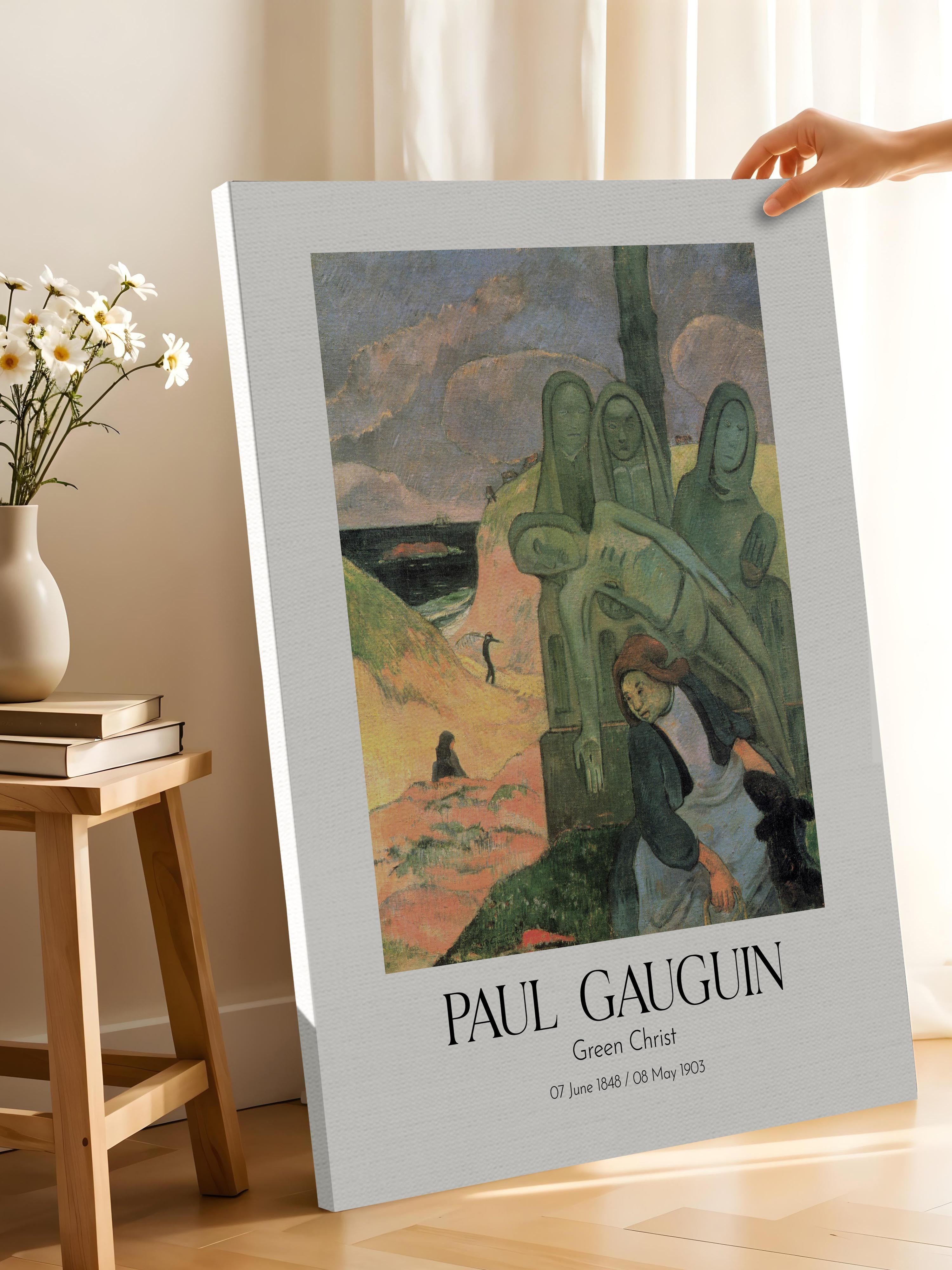 Paul Gauguin - Green Christ, Kanvas Tablo, Sanat Serisi NO:110572