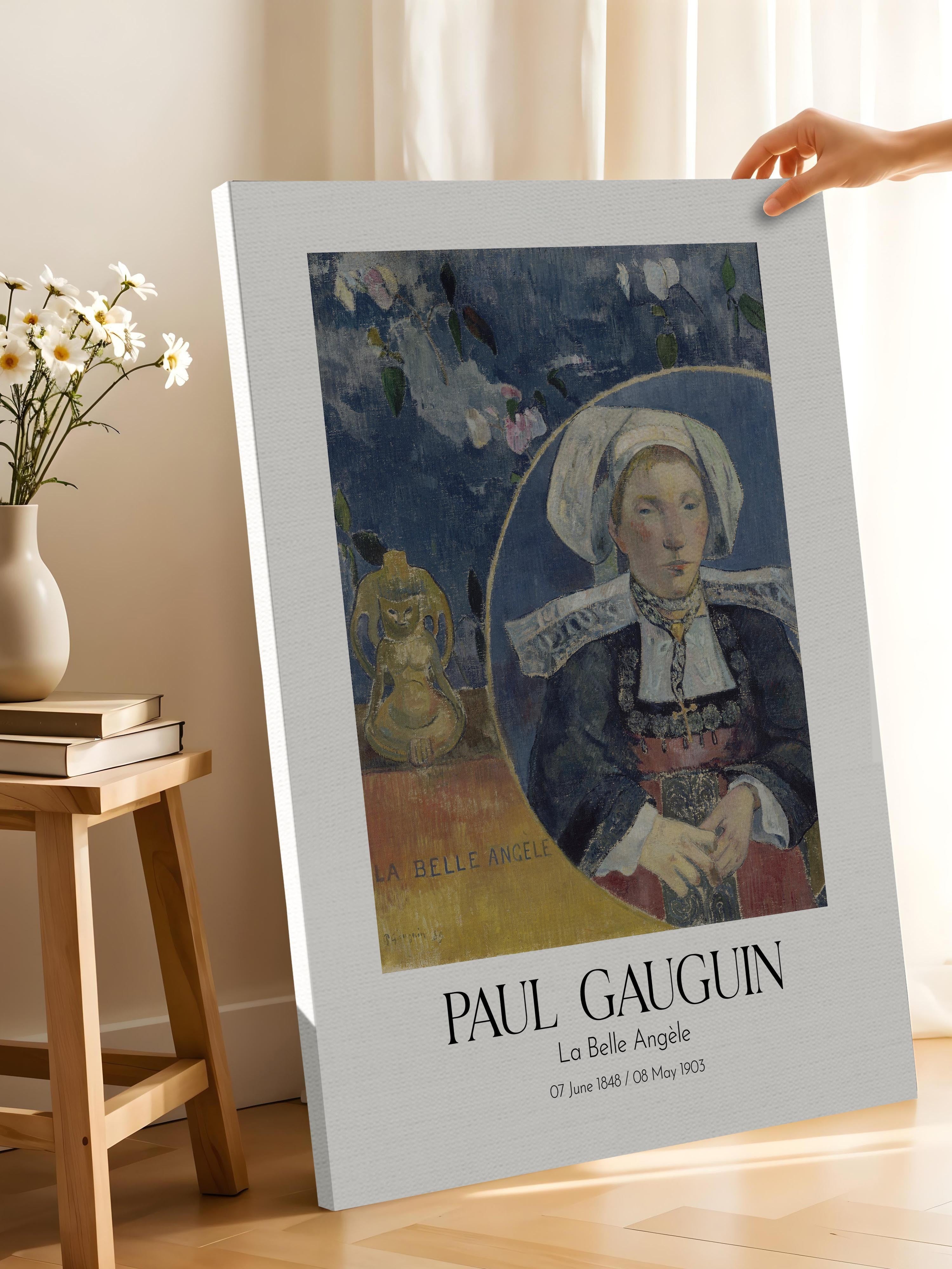 Paul Gauguin - La Belle Angèle, Kanvas Tablo, Sanat Serisi NO:110547