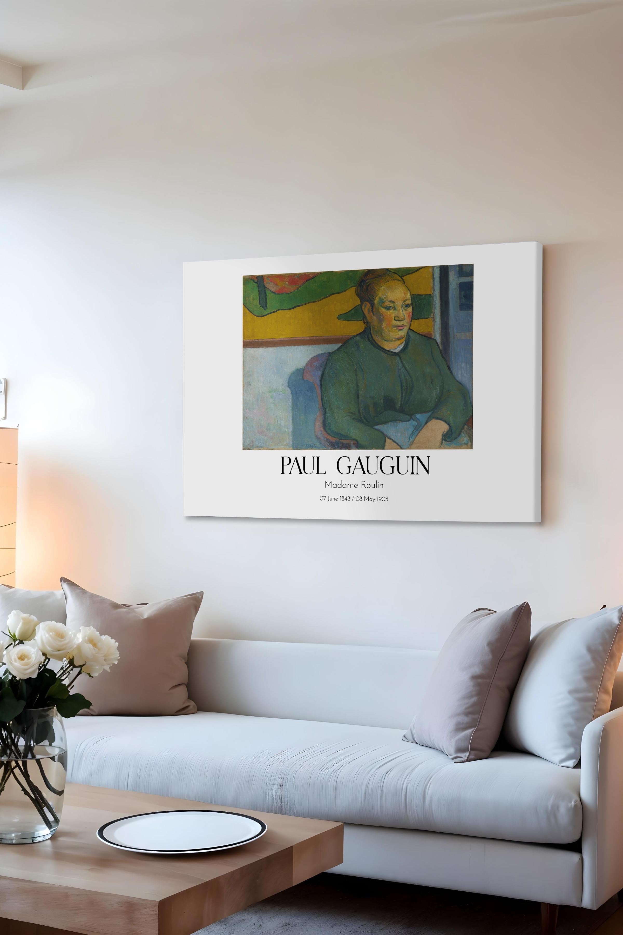 Paul Gauguin - Madame Roulin, Kanvas Tablo, Sanat Serisi NO:110582