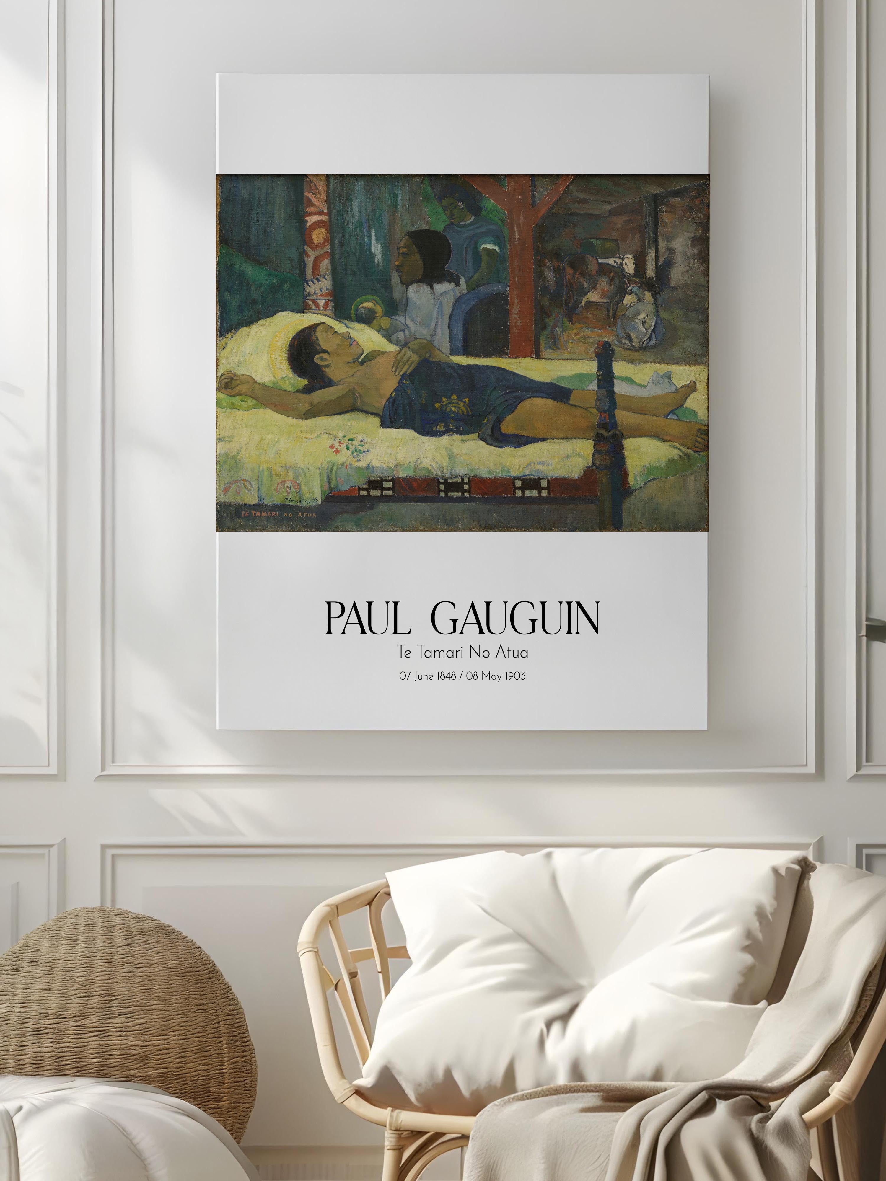 Paul Gauguin - Te Tamari No Atua, Kanvas Tablo, Sanat Serisi NO:110561