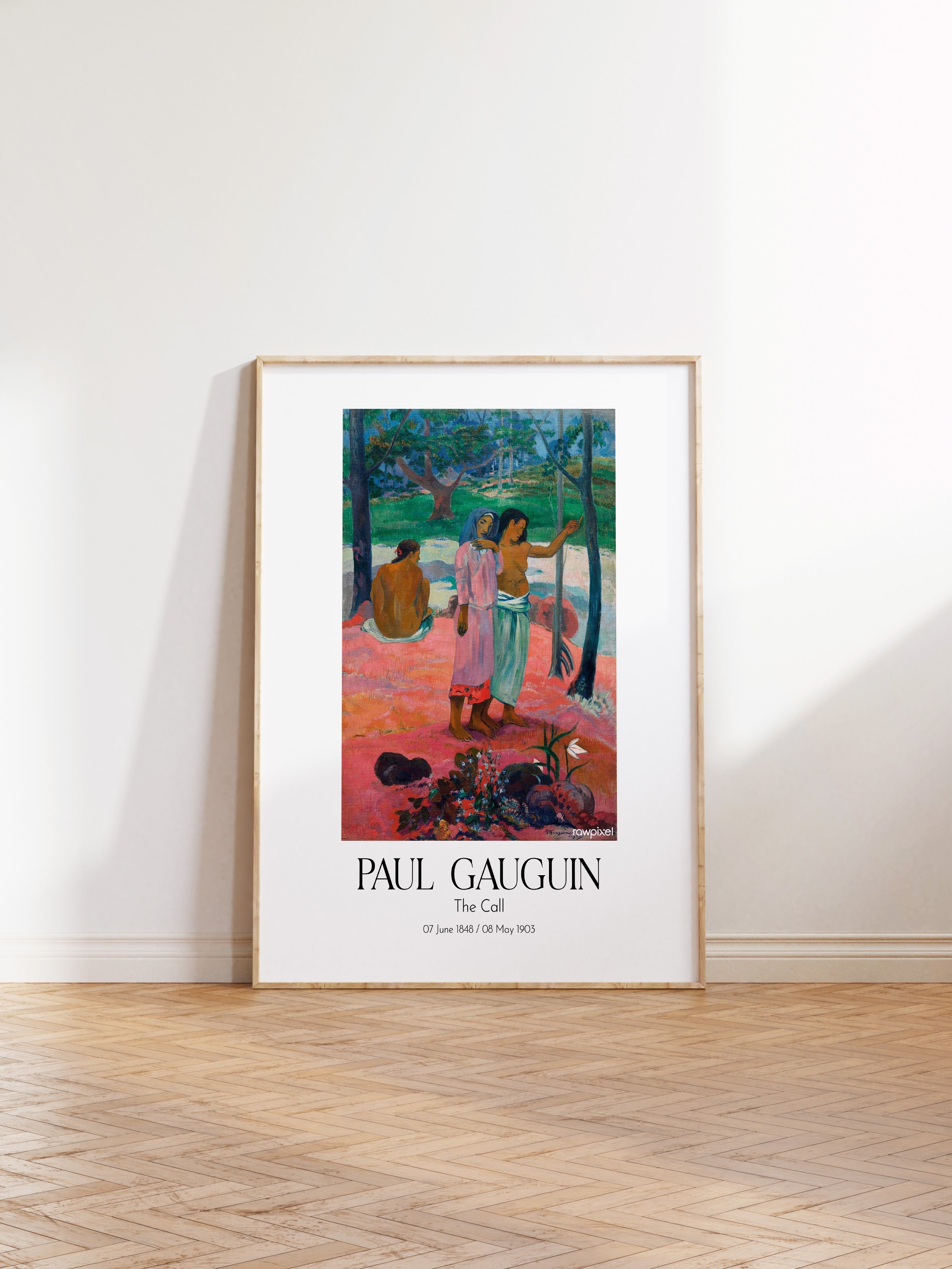 Paul Gauguin - The Call, Ahşap Çerçeveli Tablo, Sanat Serisi NO:110562