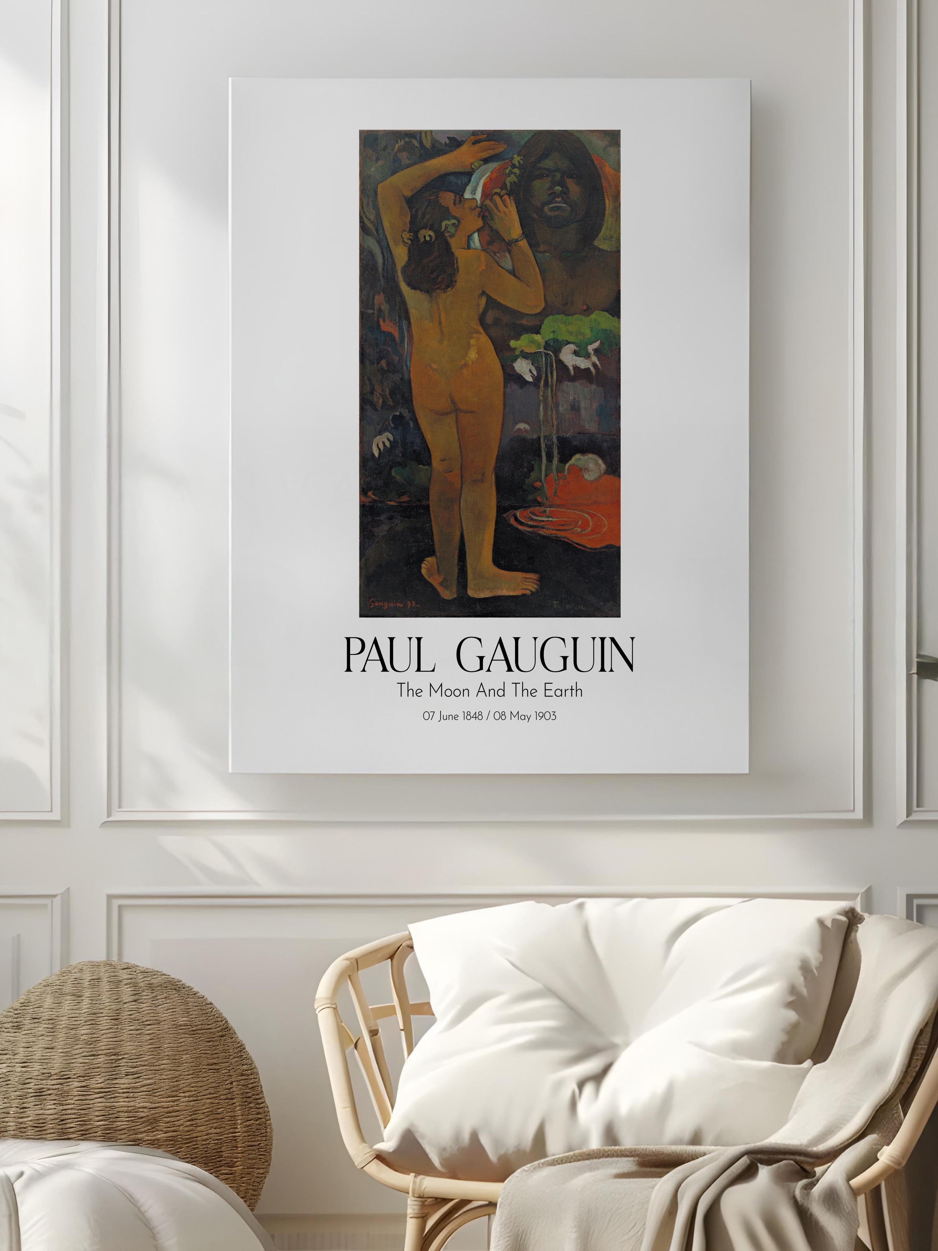 Paul Gauguin - The Moon And The Earth, Kanvas Tablo, Sanat Serisi NO:110563
