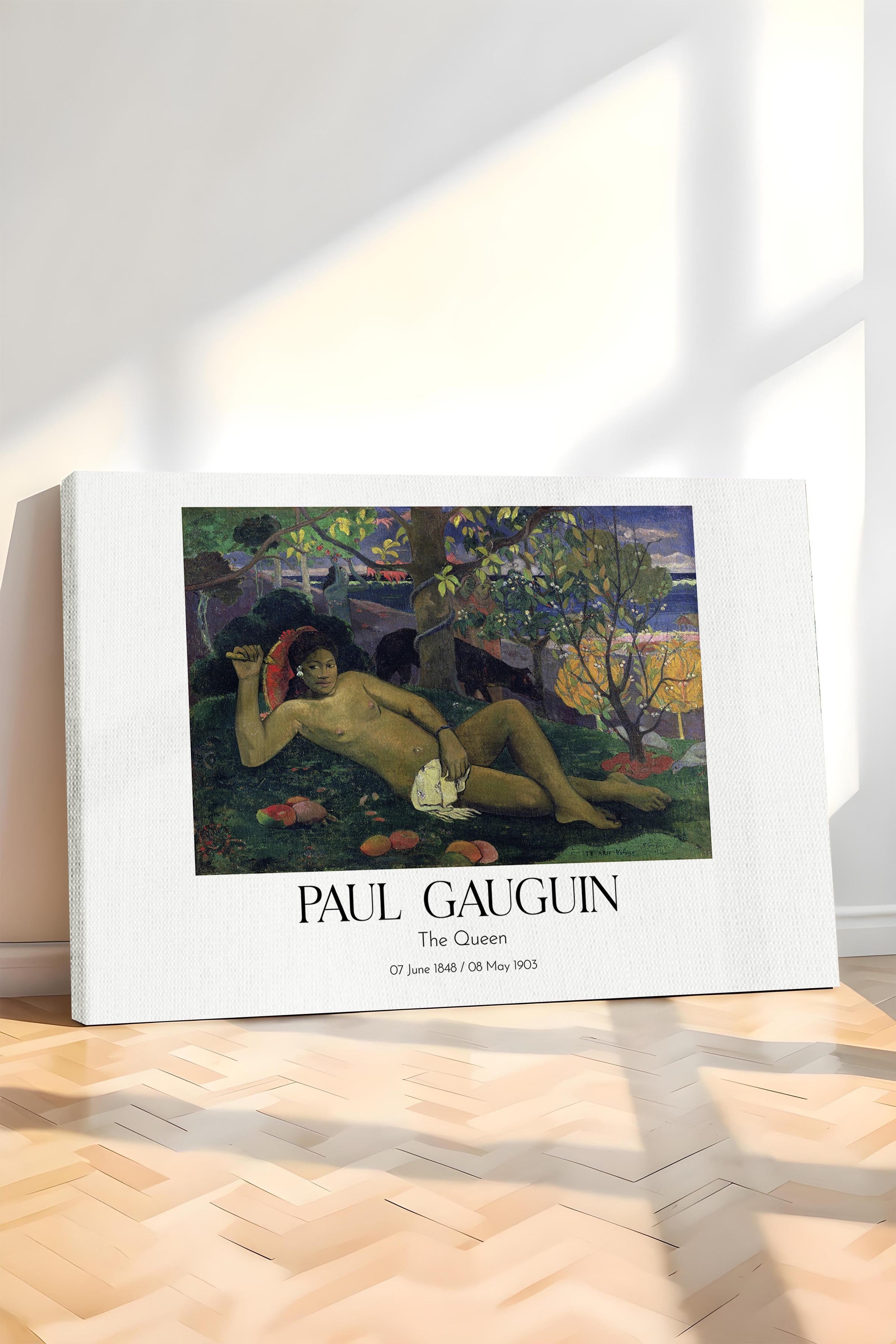 Paul Gauguin - The Queen, Kanvas Tablo, Sanat Serisi NO:110585
