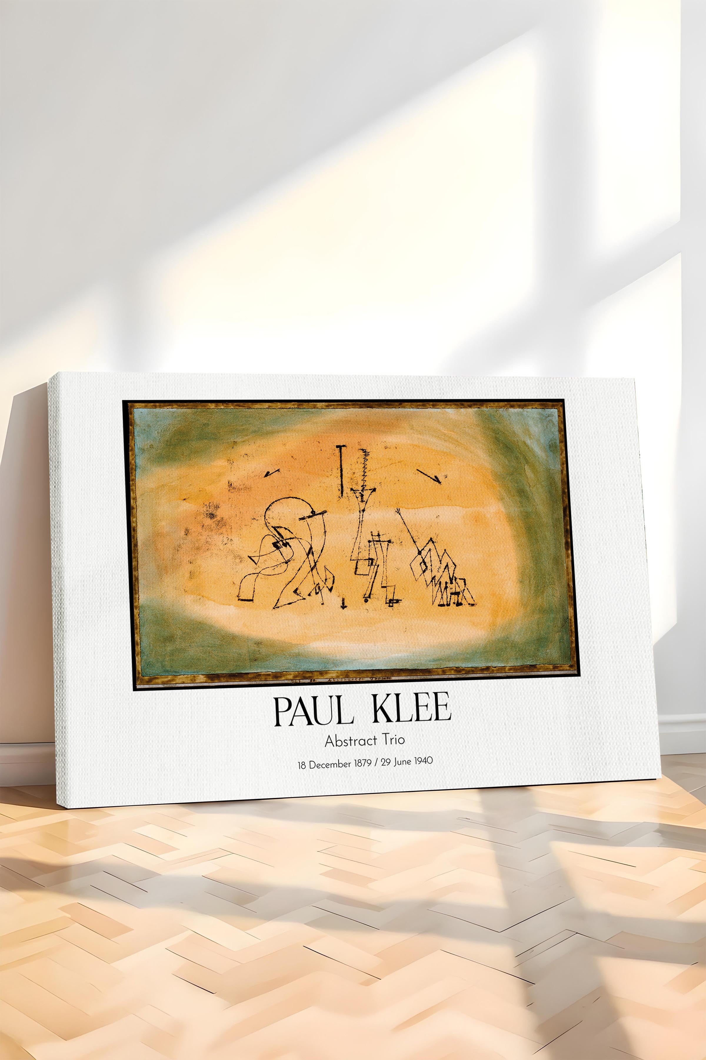 Paul Klee - Abstract Trio, Kanvas Tablo, Sanat Serisi NO:110122